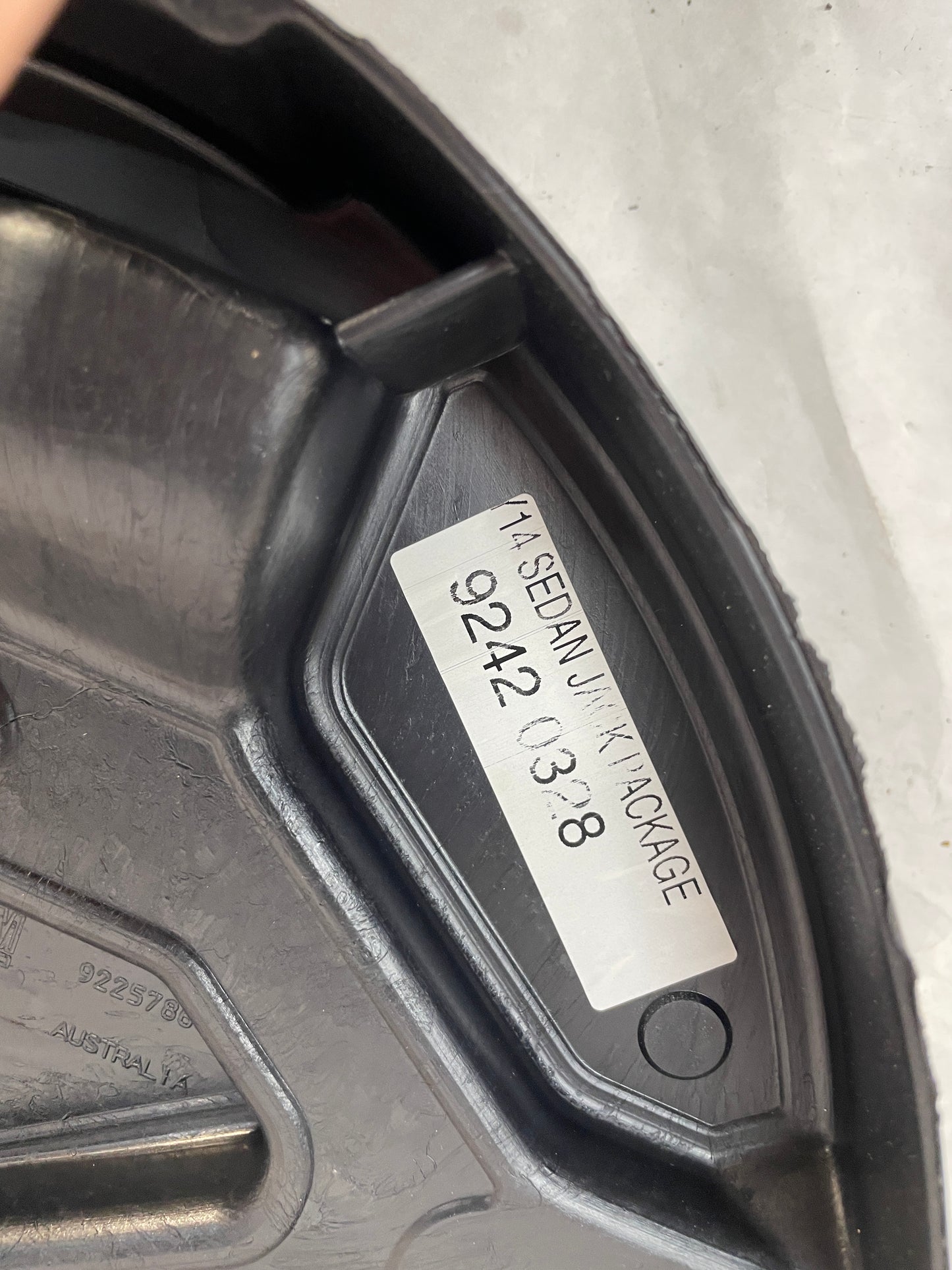 2017 Chevy SS Sedan Spare Wheel Tire Jack Package Tool Kit OEM - Day's Parts Yard