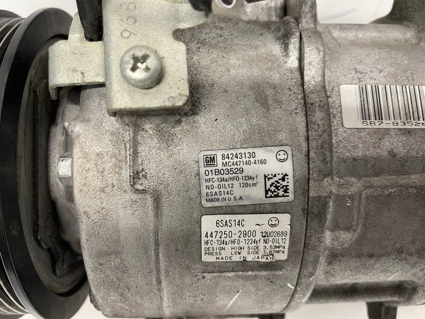 2018 Chevy Camaro 1LE SS AC A/C Air Conditioner Compressor OEM - Day's Parts Yard