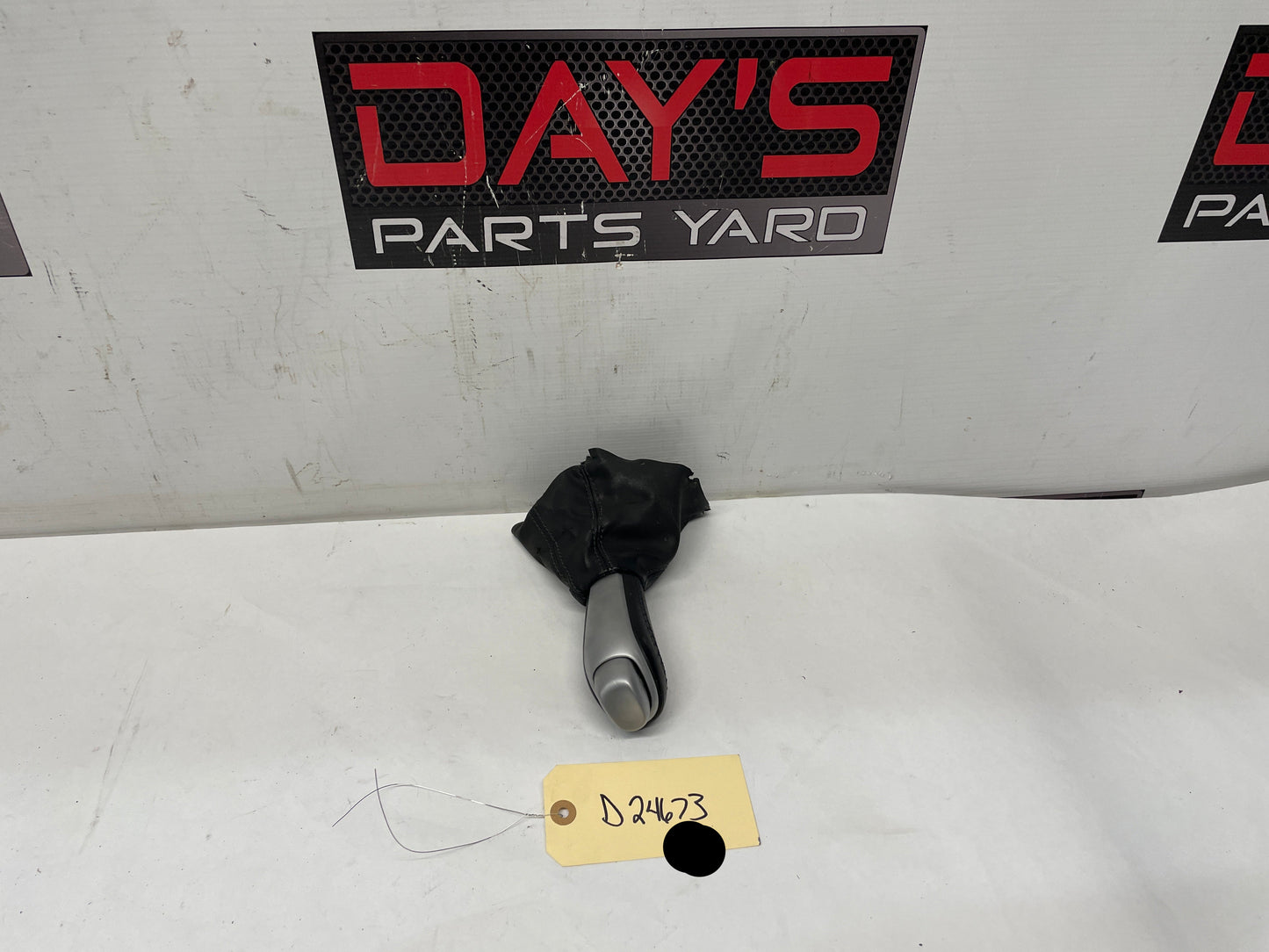 2005 Pontiac GTO Automatic Transmission Shifter Knob w/ Boot Blue Stitching OEM - Day's Parts Yard