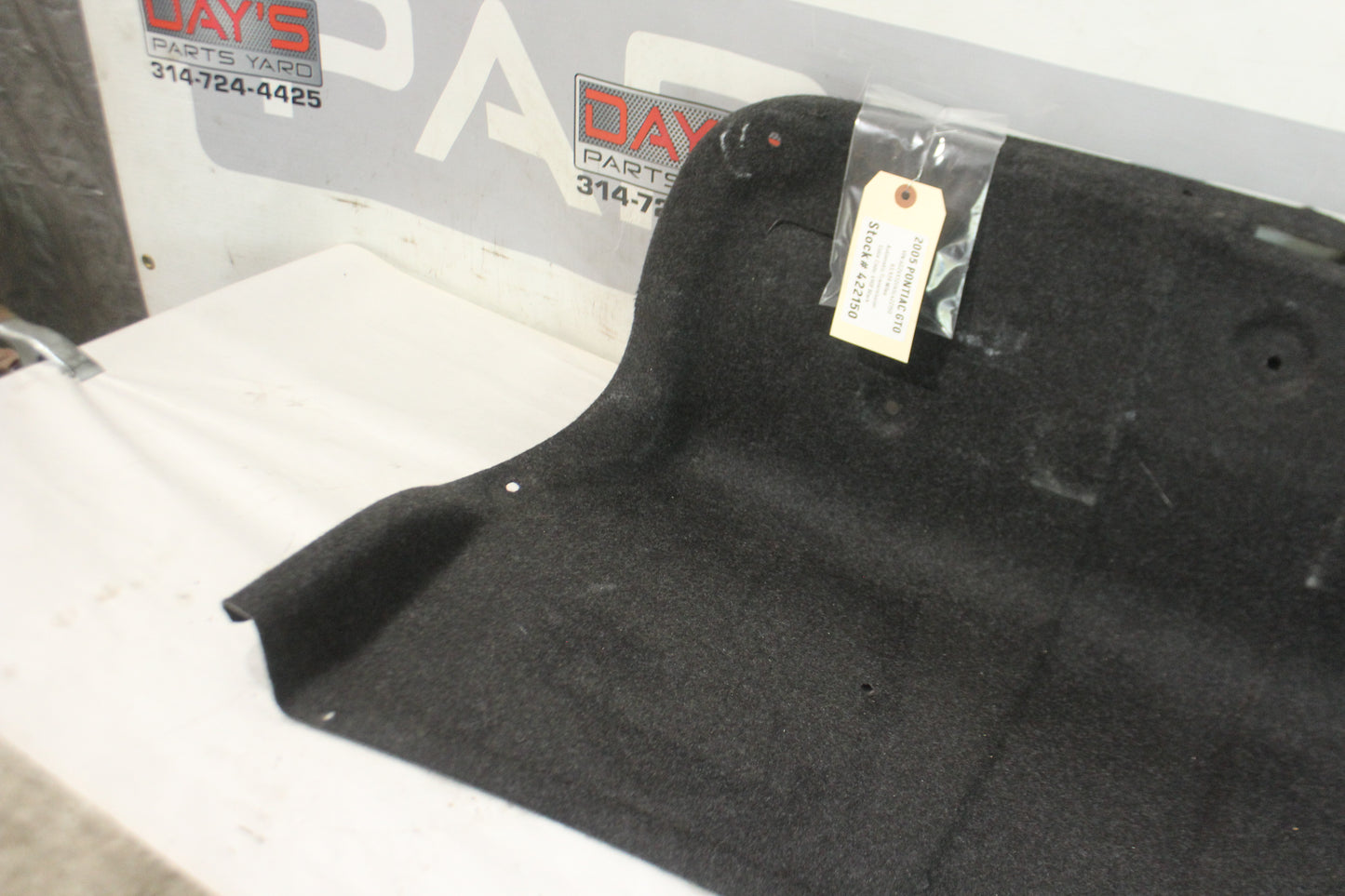2005 Pontiac GTO Trunk Deck Lid Liner Carpet OEM - Day's Parts Yard