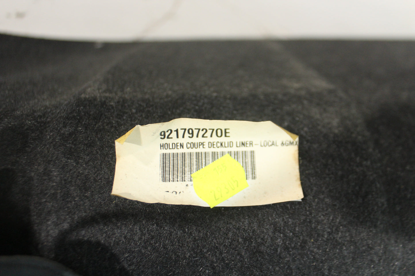 2005 Pontiac GTO Trunk Deck Lid Liner Carpet OEM - Day's Parts Yard