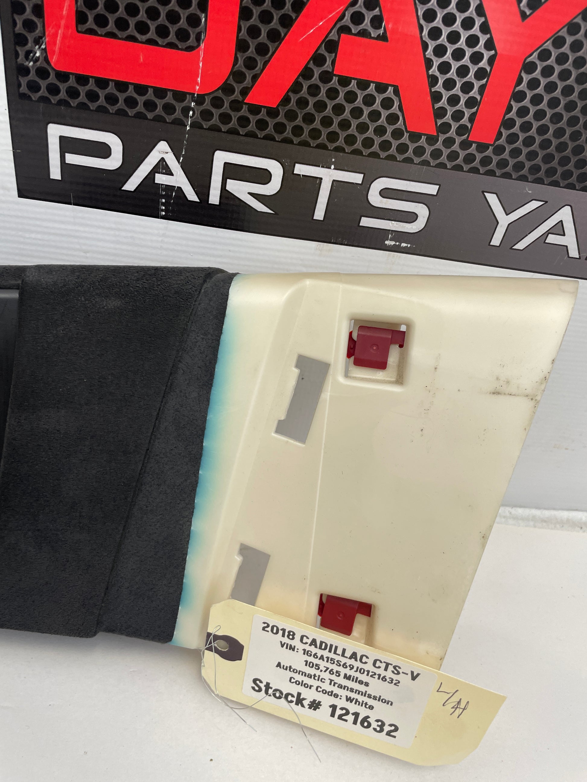 2018 Cadillac CTS-V RH & LH Interior B Pillar Upper Trim Black Suede OEM - Day's Parts Yard