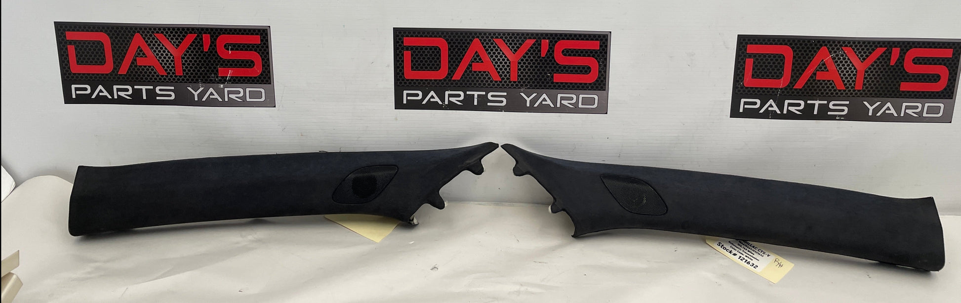 2018 Cadillac CTS-V RH & LH Interior A Pillar Trim Black Suede OEM - Day's Parts Yard