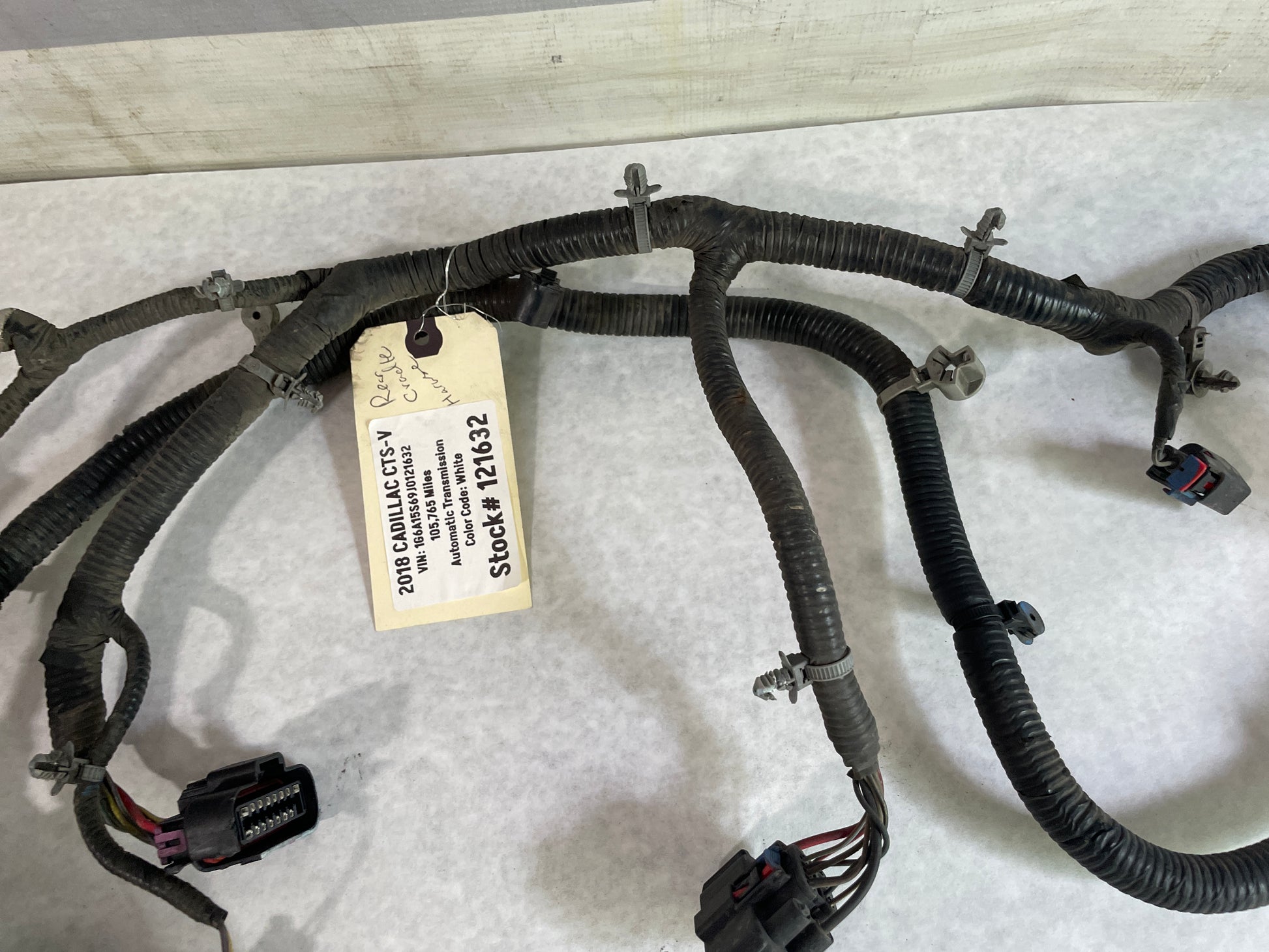 2018 Cadillac CTS-V Rear Cradle Wire Wiring Harness OEM - Day's Parts Yard