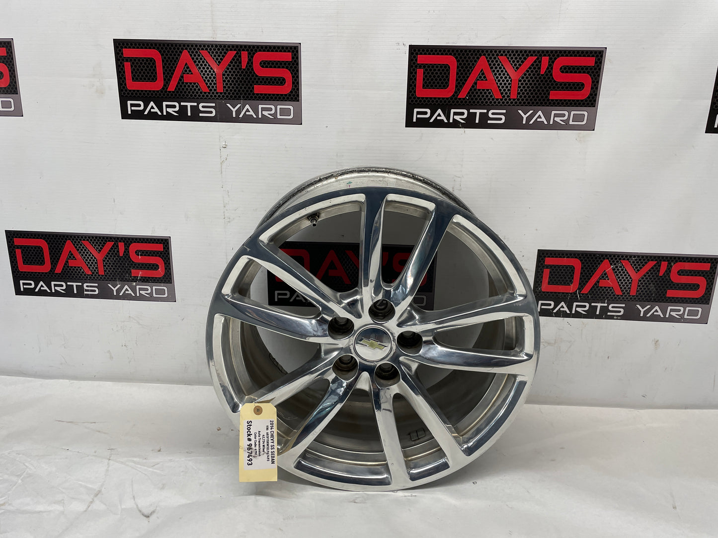 2014 Chevy SS Sedan Factory OEM Rear Wheel 19X9 - Day's Parts Yard
