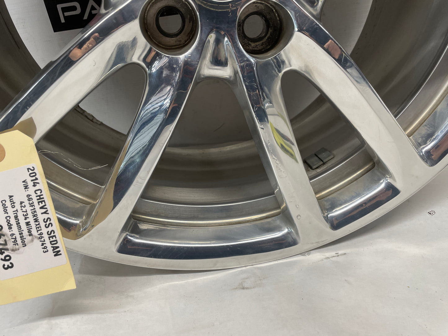 2014 Chevy SS Sedan Factory OEM Rear Wheel 19X9 - Day's Parts Yard