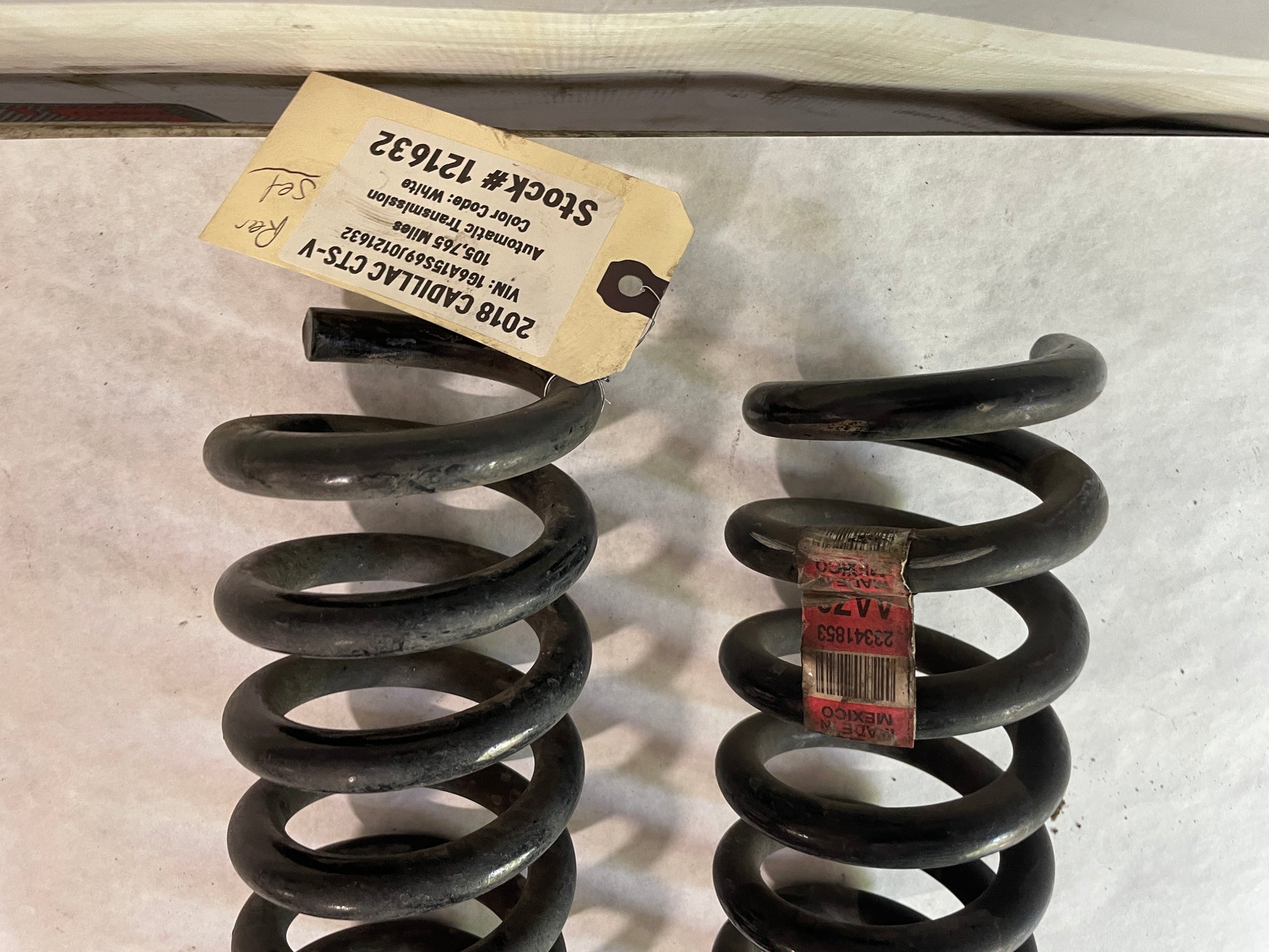2018 Cadillac CTS-V Rear Coil Spring Set OEM - Day's Parts Yard