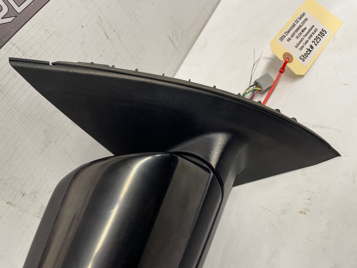 2016 Chevy SS Sedan RH Passenger Exterior Out Side Mirror Black OEM - Day's Parts Yard