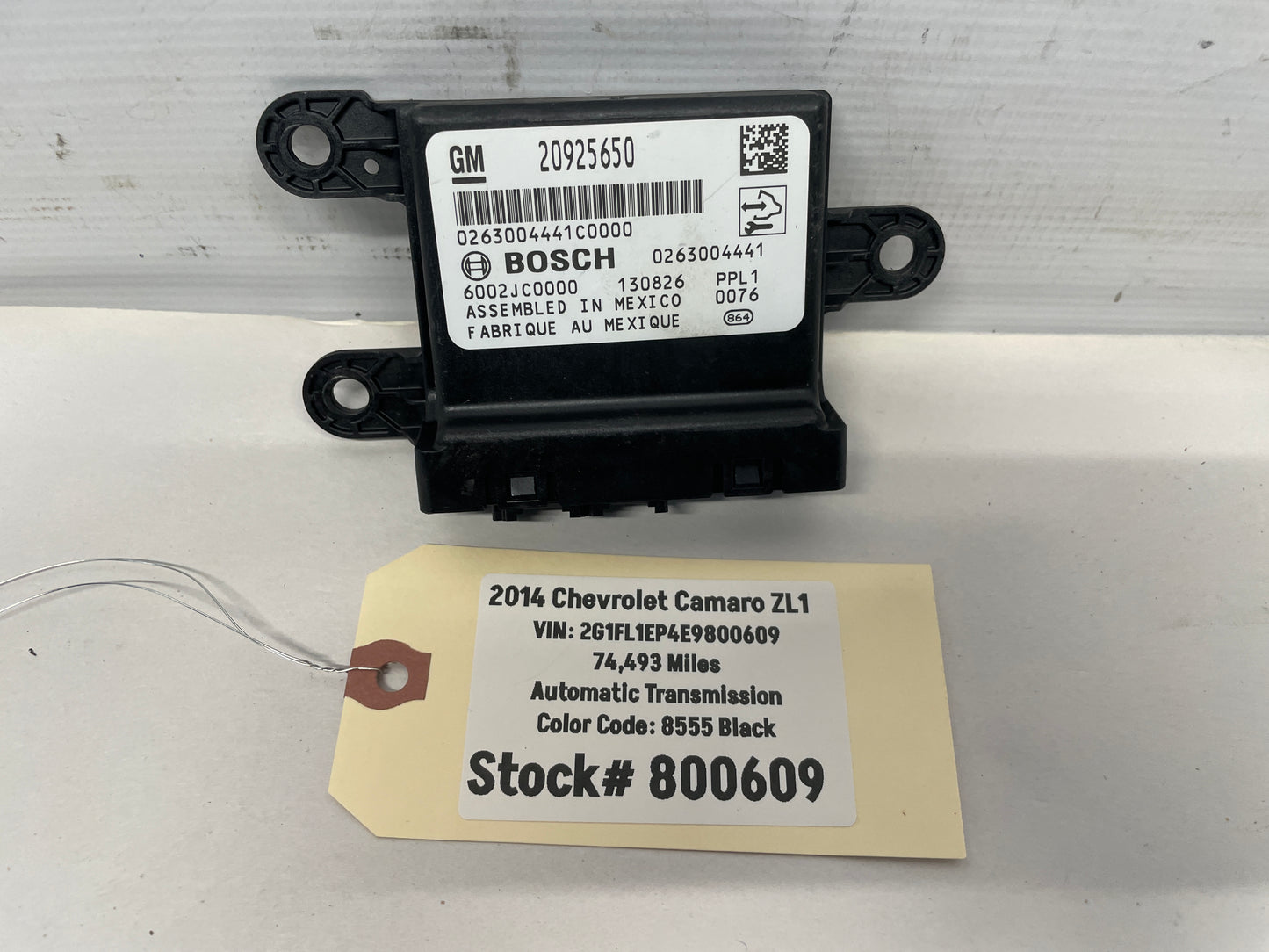 2014 Chevy Camaro ZL1 Parking Assist Module OEM - Day's Parts Yard