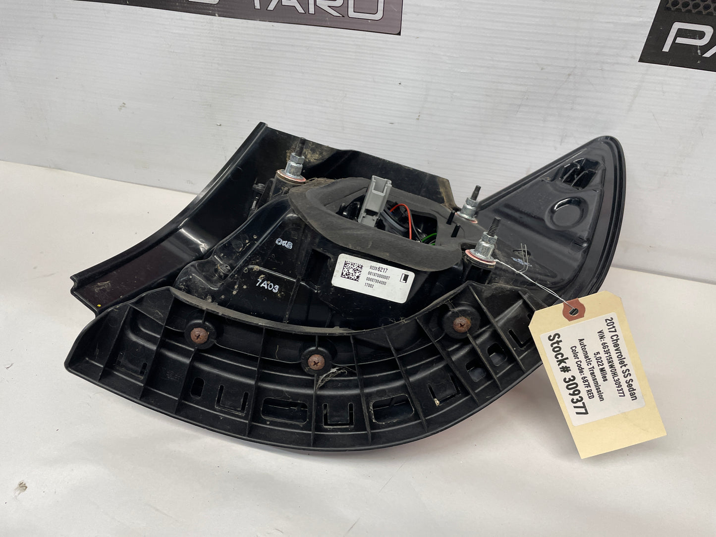 2017 Chevy SS Sedan LH Driver Outer Tail Light Taillight Lamp OEM - Day's Parts Yard