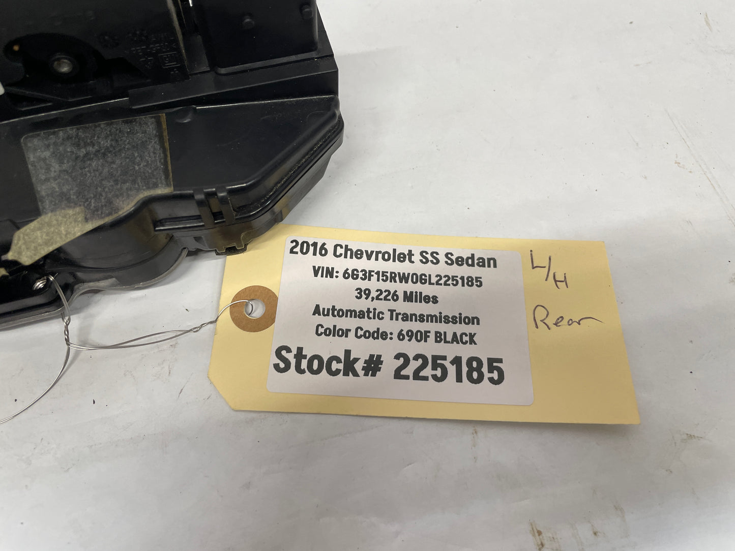 2016 Chevy SS Sedan LH Driver Rear Door Lock Actuator OEM - Day's Parts Yard
