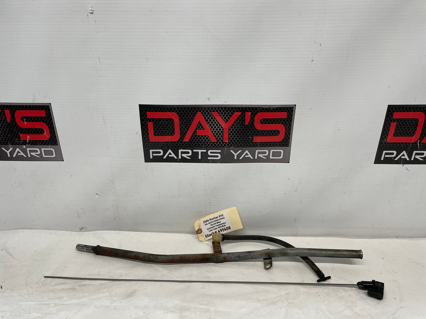 2006 Pontiac GTO Transmission Oil Fluid Dip Stick and Tube OEM - Day's Parts Yard