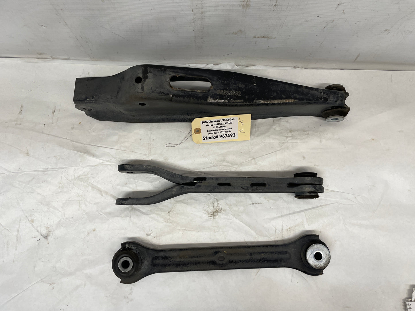 2014 Chevy SS Sedan LH Driver Rear Suspension Control Arms Adjuster Links OEM - Day's Parts Yard