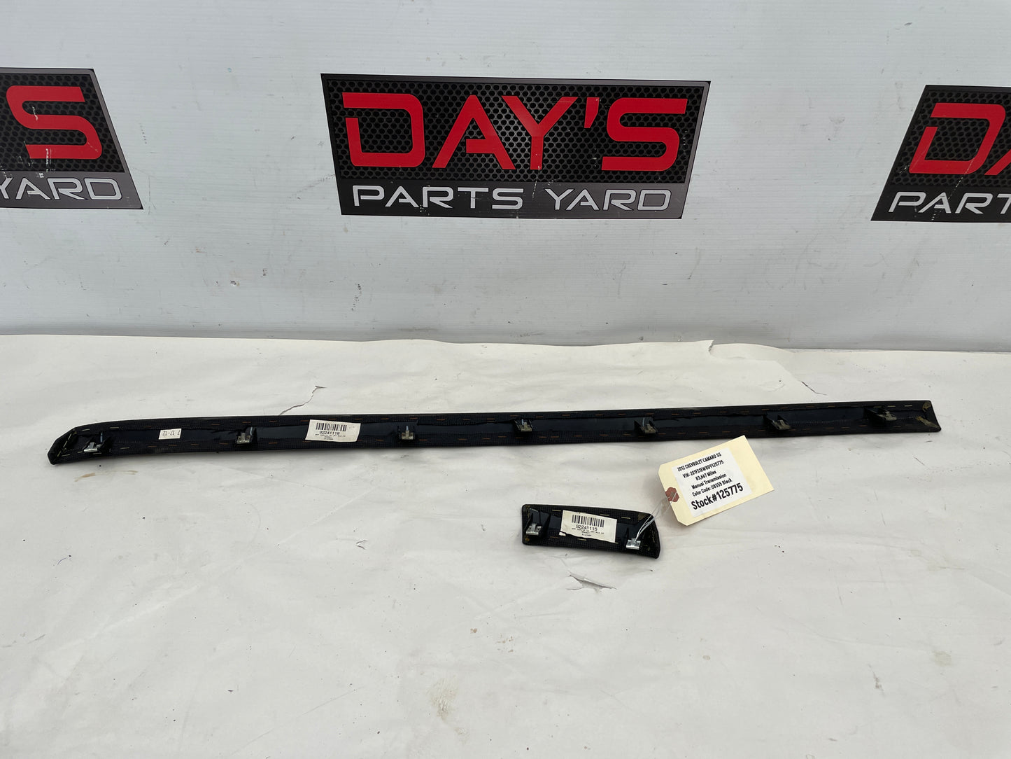 2012 Chevy Camaro SS Cloth Dash Panel Trim Molding 2 pc OEM - Day's Parts Yard