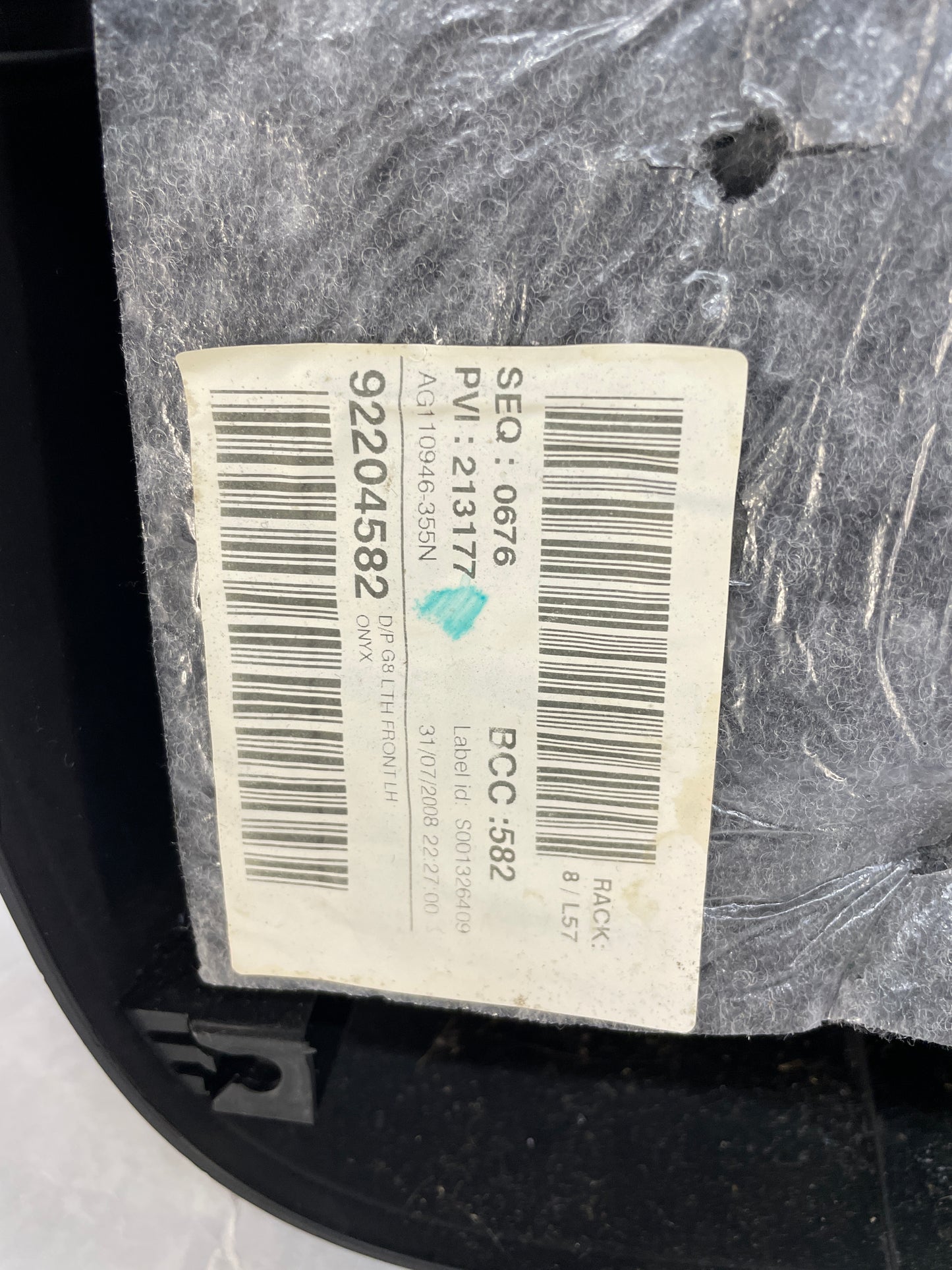 2009 Pontiac G8 GT LH Driver Front Interior Door Panel Trim OEM