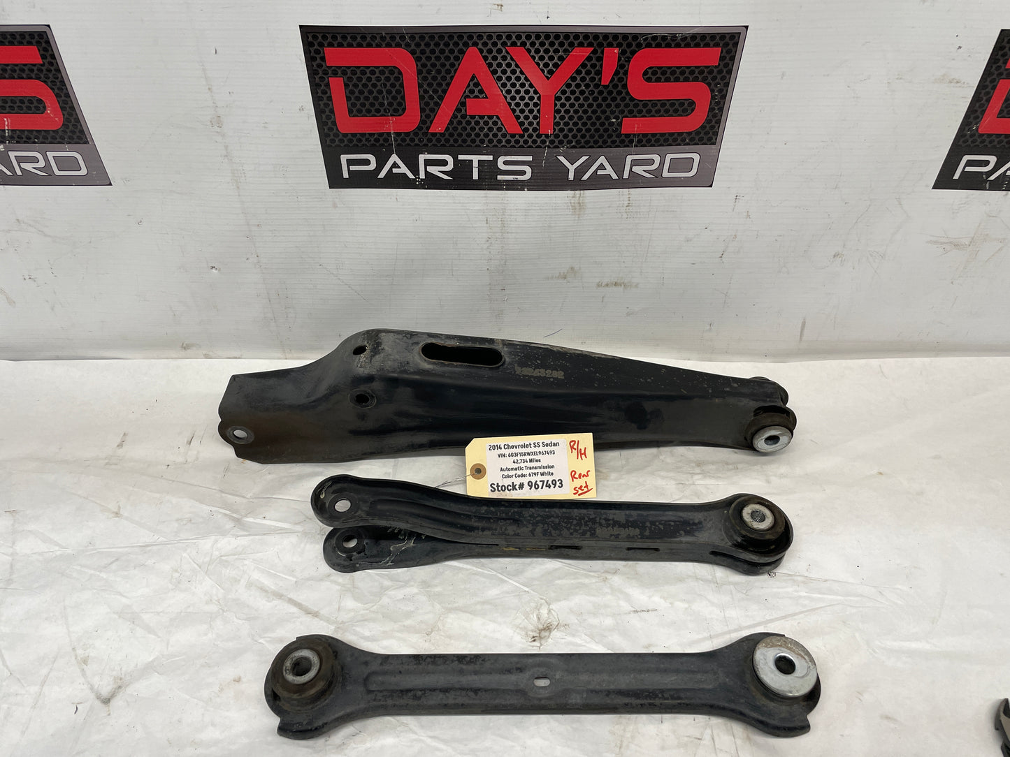 2014 Chevy SS Sedan RH Passenger Rear Suspension Control Arms Adjuster Links OEM - Day's Parts Yard