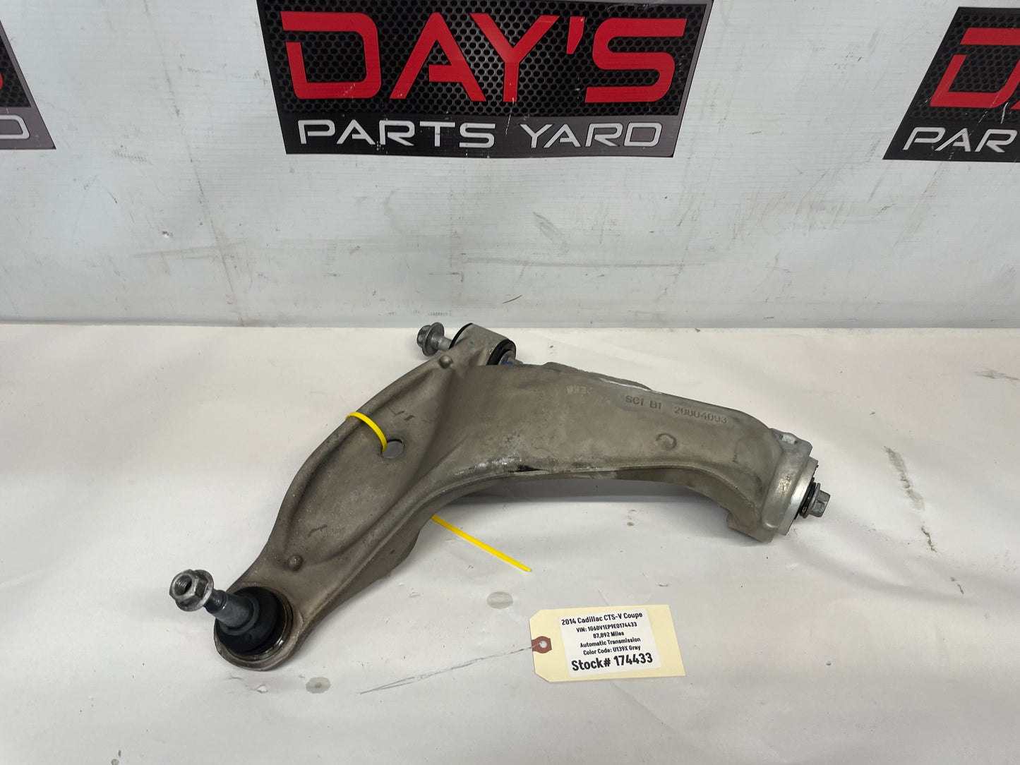 2014 Cadillac CTS-V Coupe LH Driver Front Lower Control Arm OEM - Day's Parts Yard