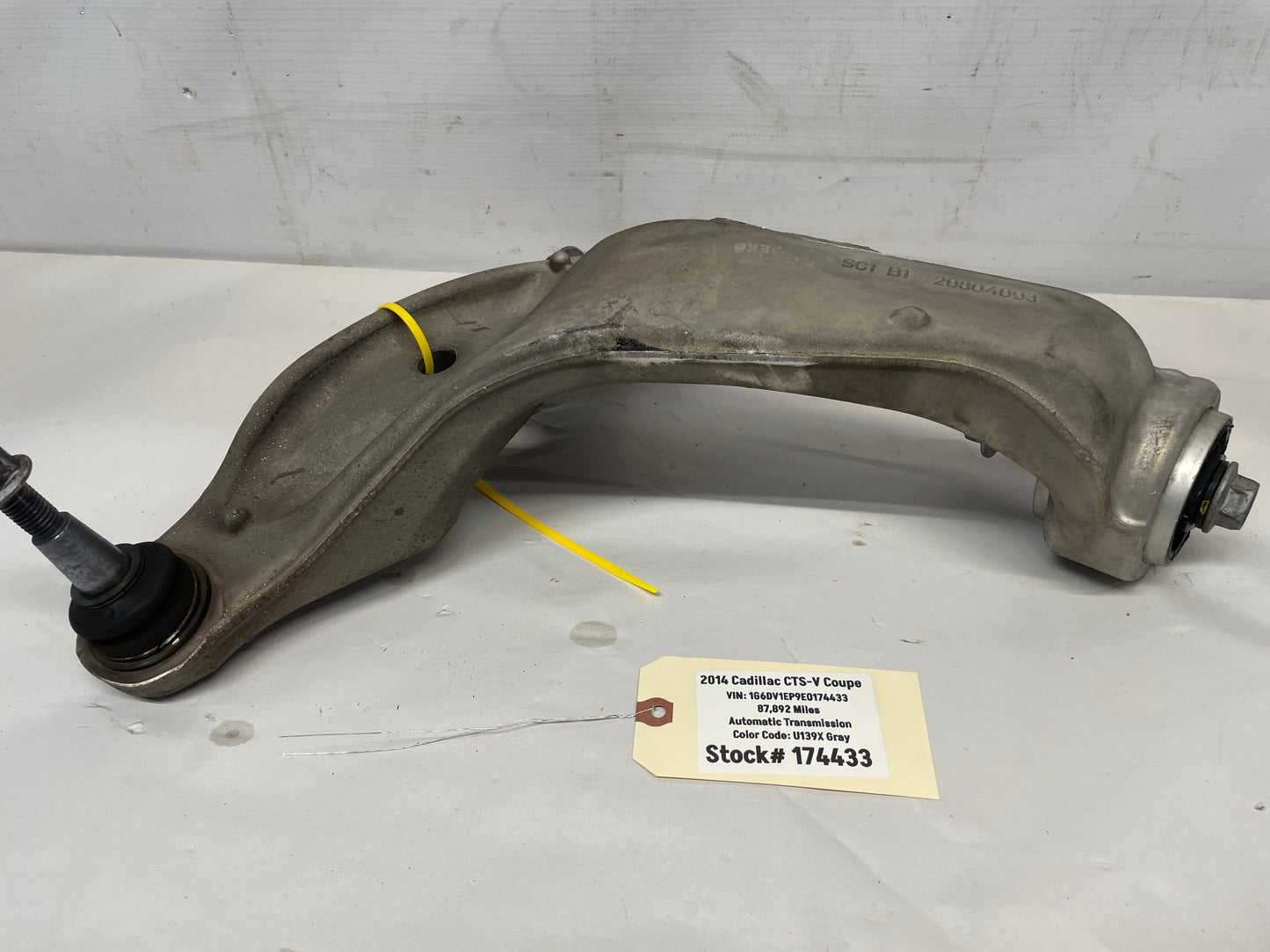 2014 Cadillac CTS-V Coupe LH Driver Front Lower Control Arm OEM - Day's Parts Yard