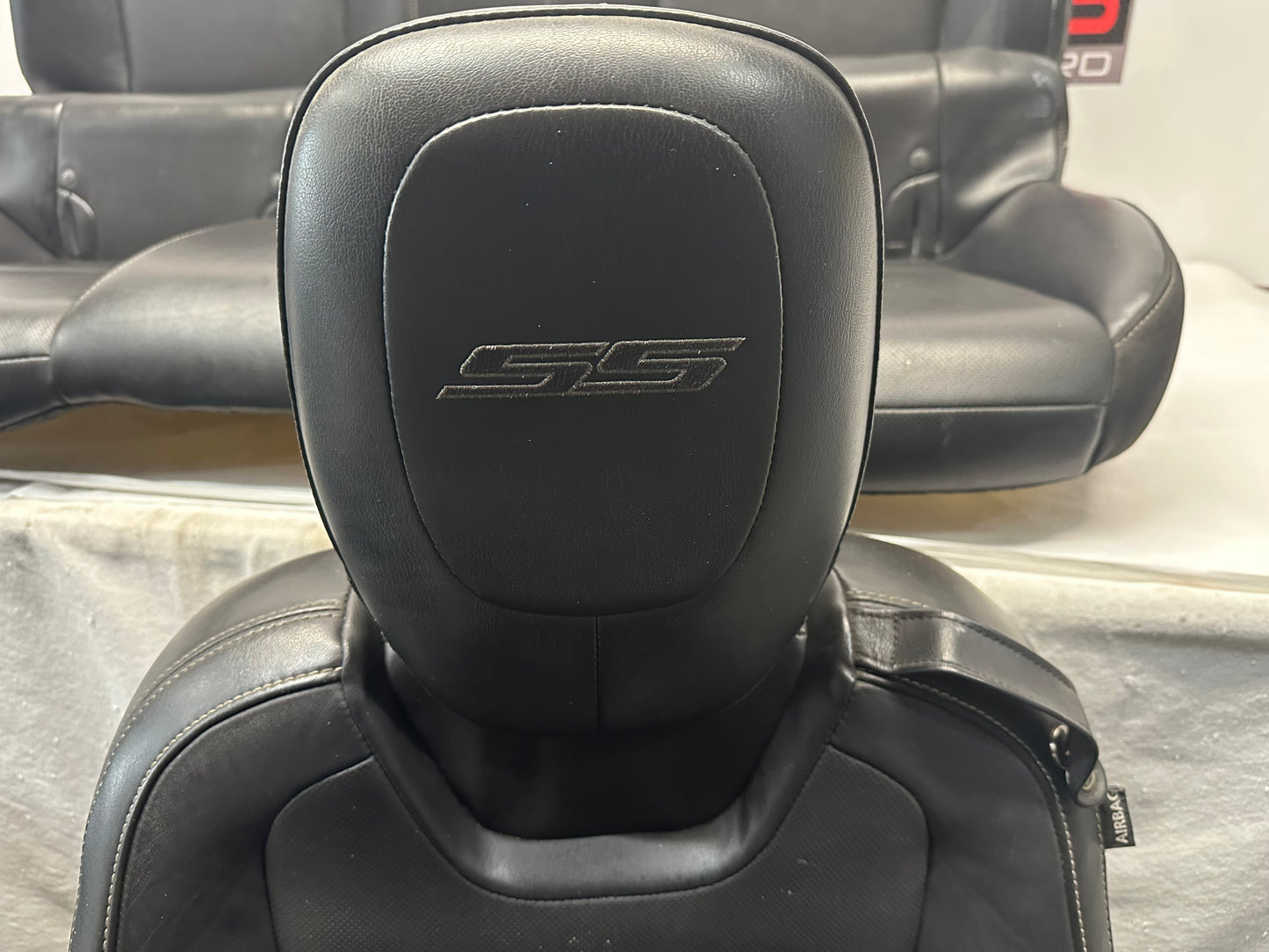 2010 Chevy Camaro SS Seats Fronts and Rears Black Leather OEM - Day's Parts Yard