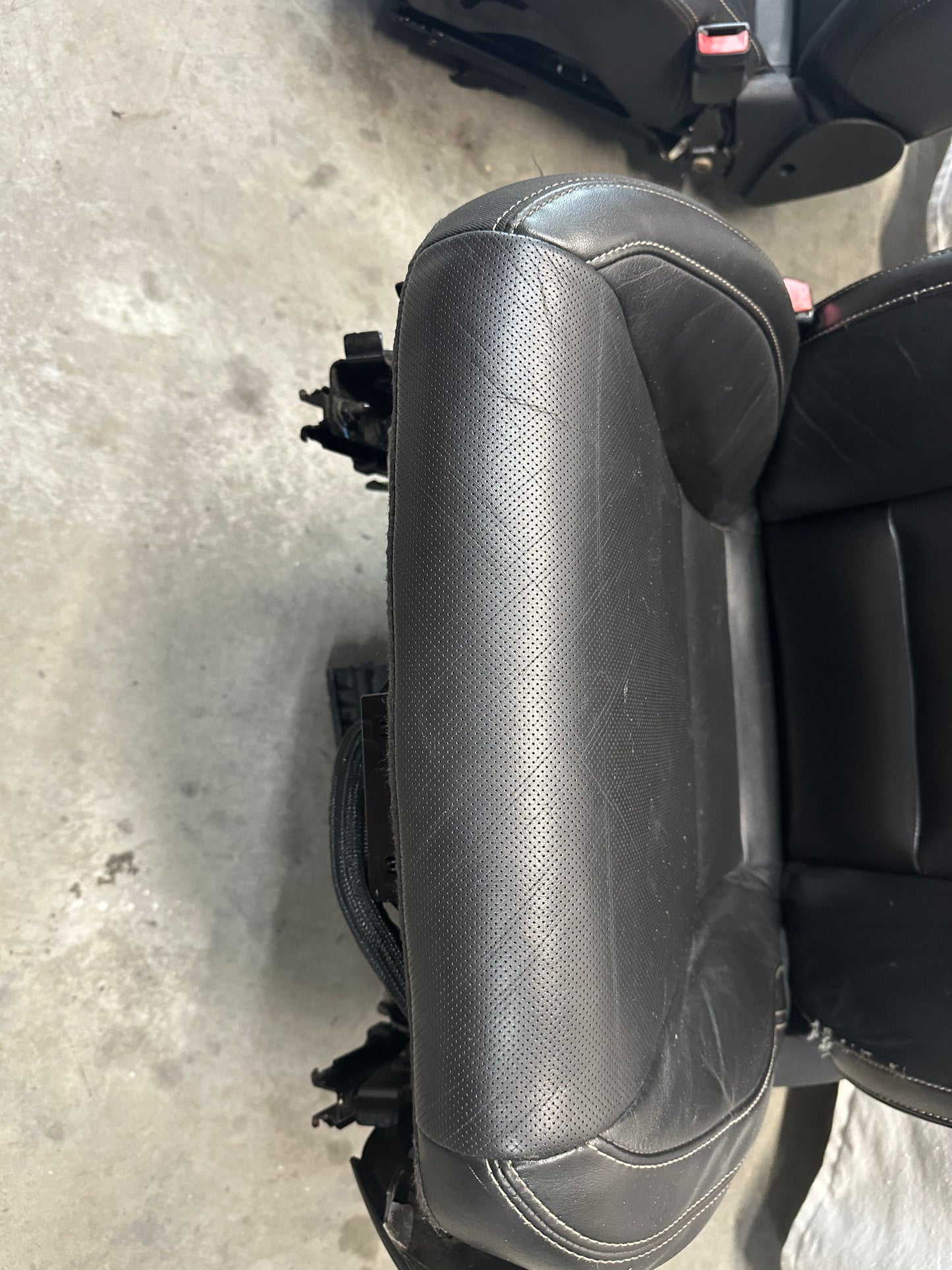 2010 Chevy Camaro SS Seats Fronts and Rears Black Leather OEM - Day's Parts Yard