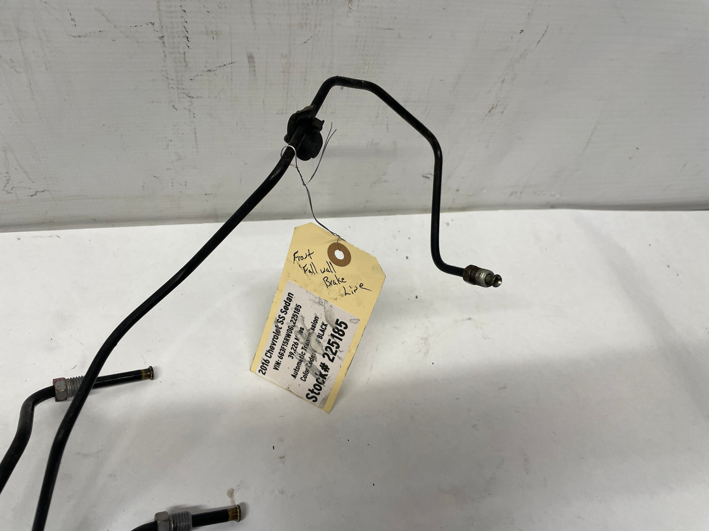 2016 Chevy SS Sedan Firewall ABS Master Cylinder Brake Lines Hoses Tubes OEM - Day's Parts Yard