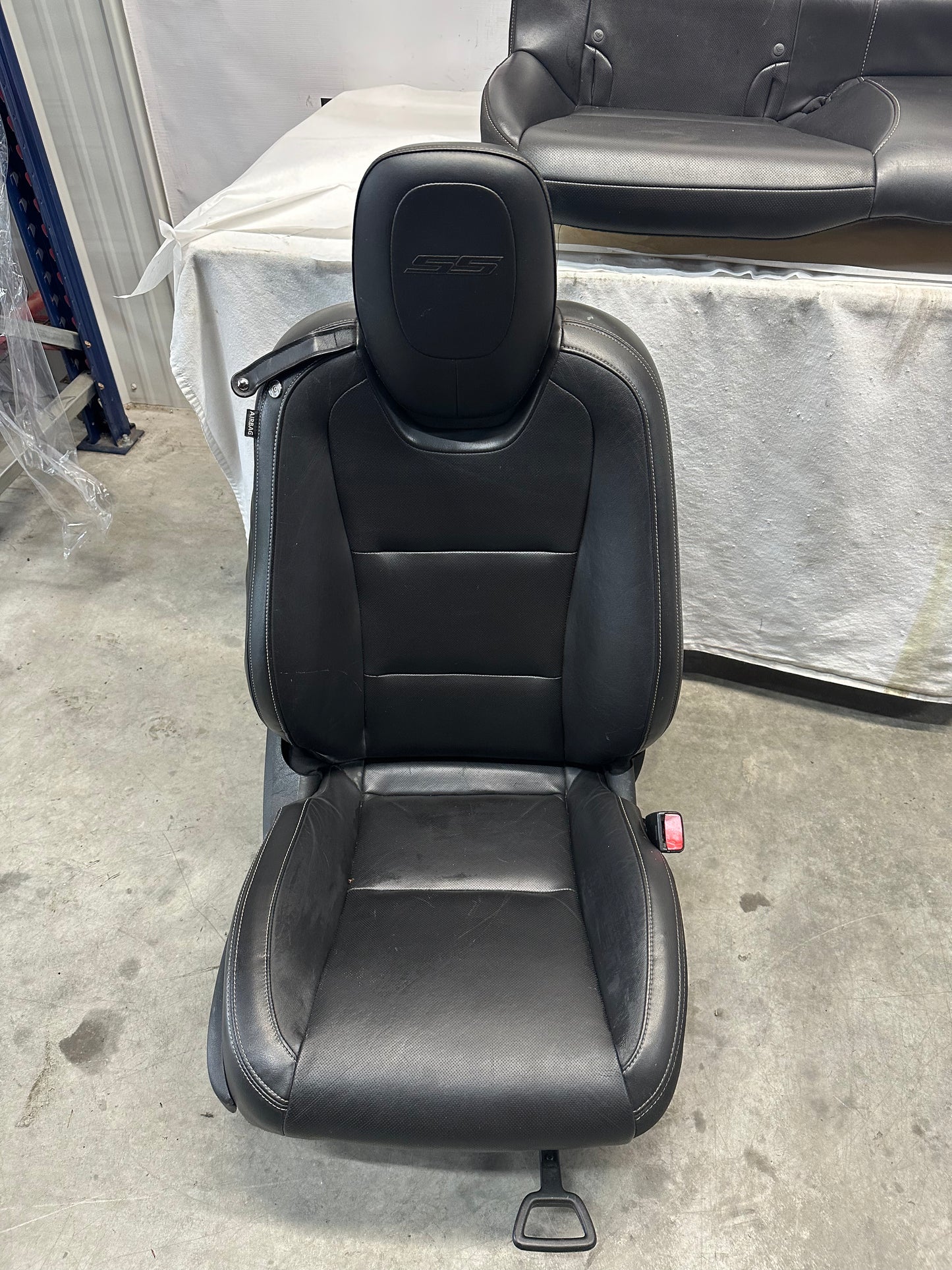 2010 Chevy Camaro SS Seats Fronts and Rears Black Leather OEM - Day's Parts Yard