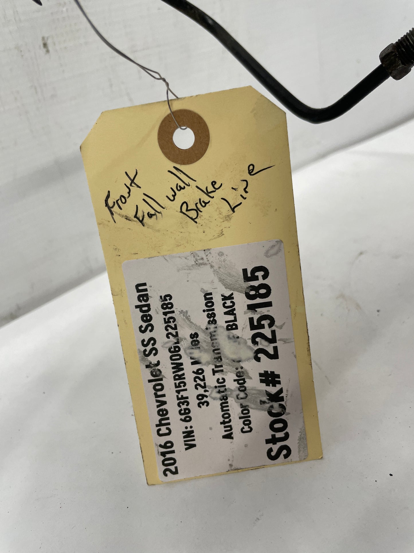 2016 Chevy SS Sedan Firewall ABS Master Cylinder Brake Lines Hoses Tubes OEM - Day's Parts Yard