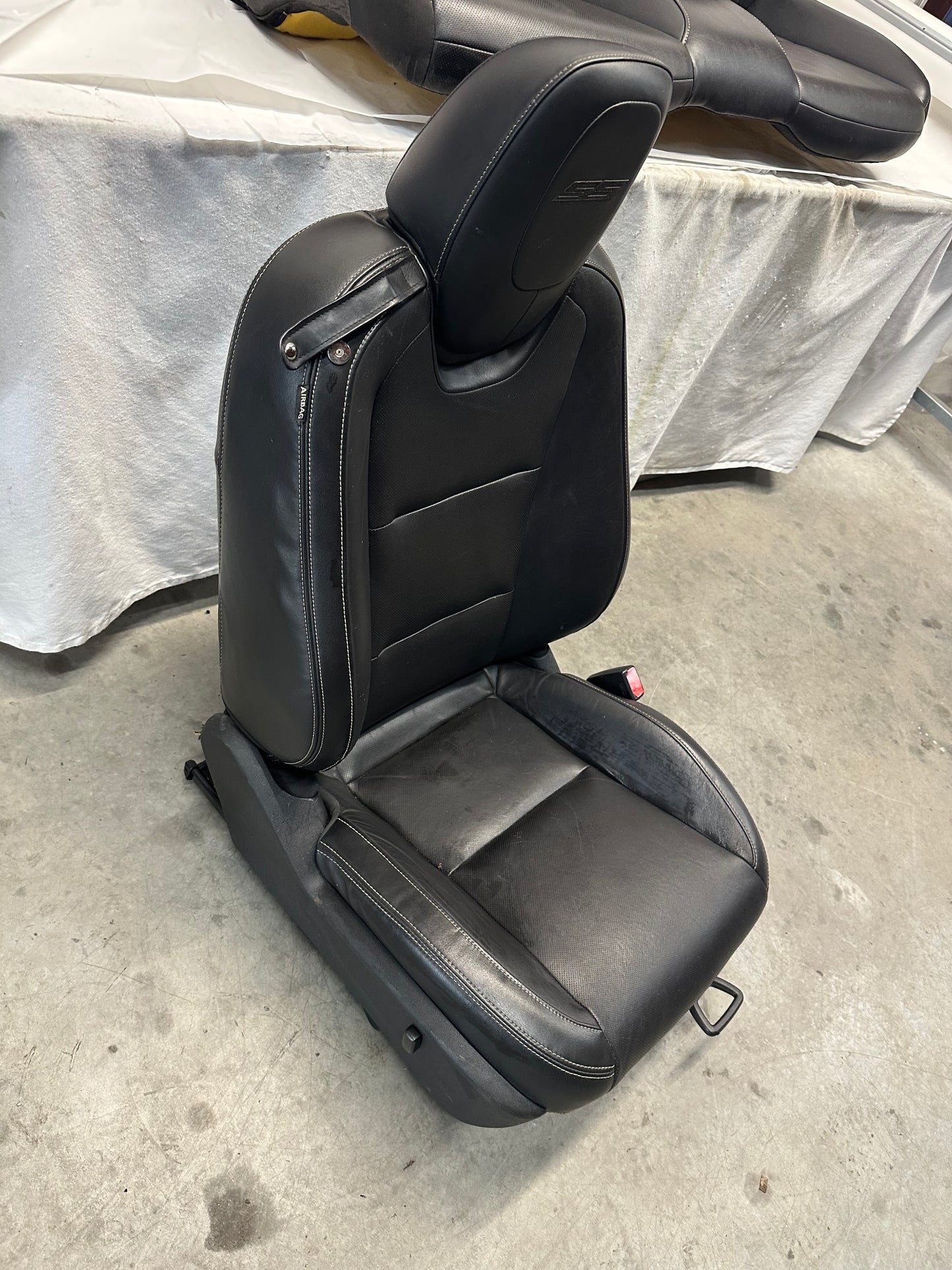 2010 Chevy Camaro SS Seats Fronts and Rears Black Leather OEM - Day's Parts Yard