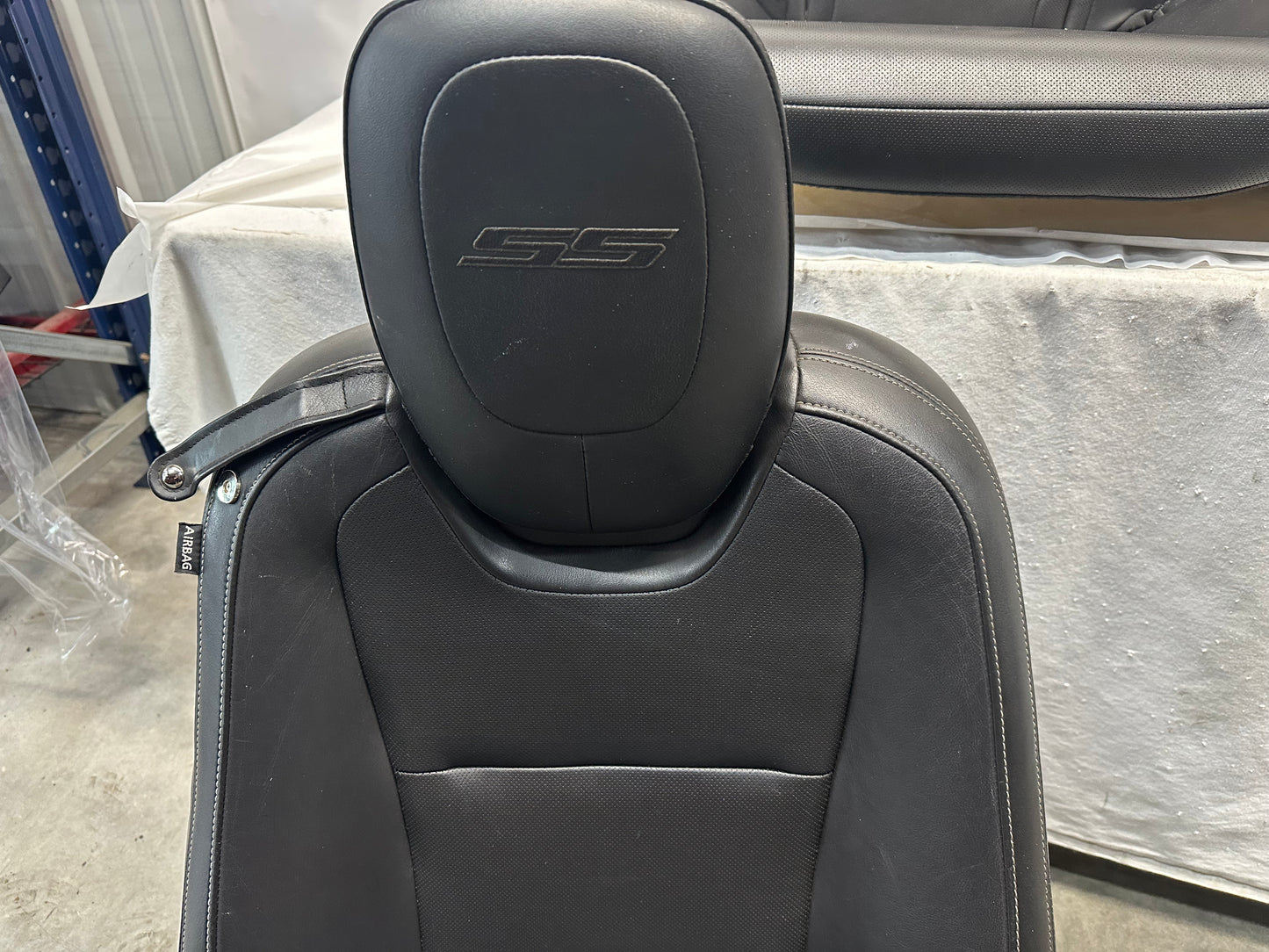 2010 Chevy Camaro SS Seats Fronts and Rears Black Leather OEM - Day's Parts Yard