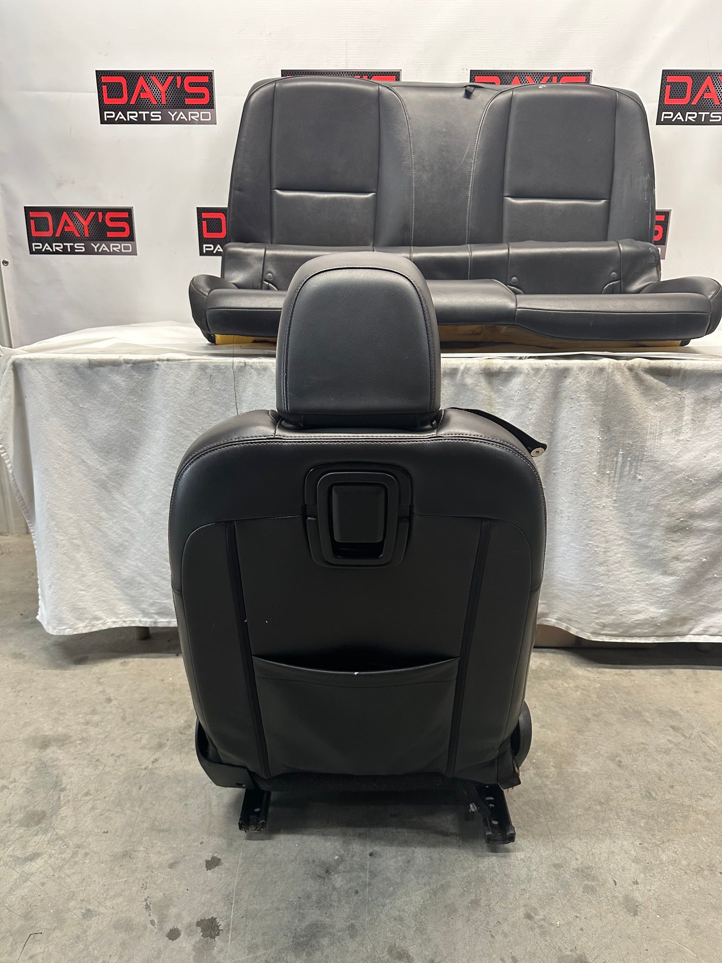 2010 Chevy Camaro SS Seats Fronts and Rears Black Leather OEM - Day's Parts Yard