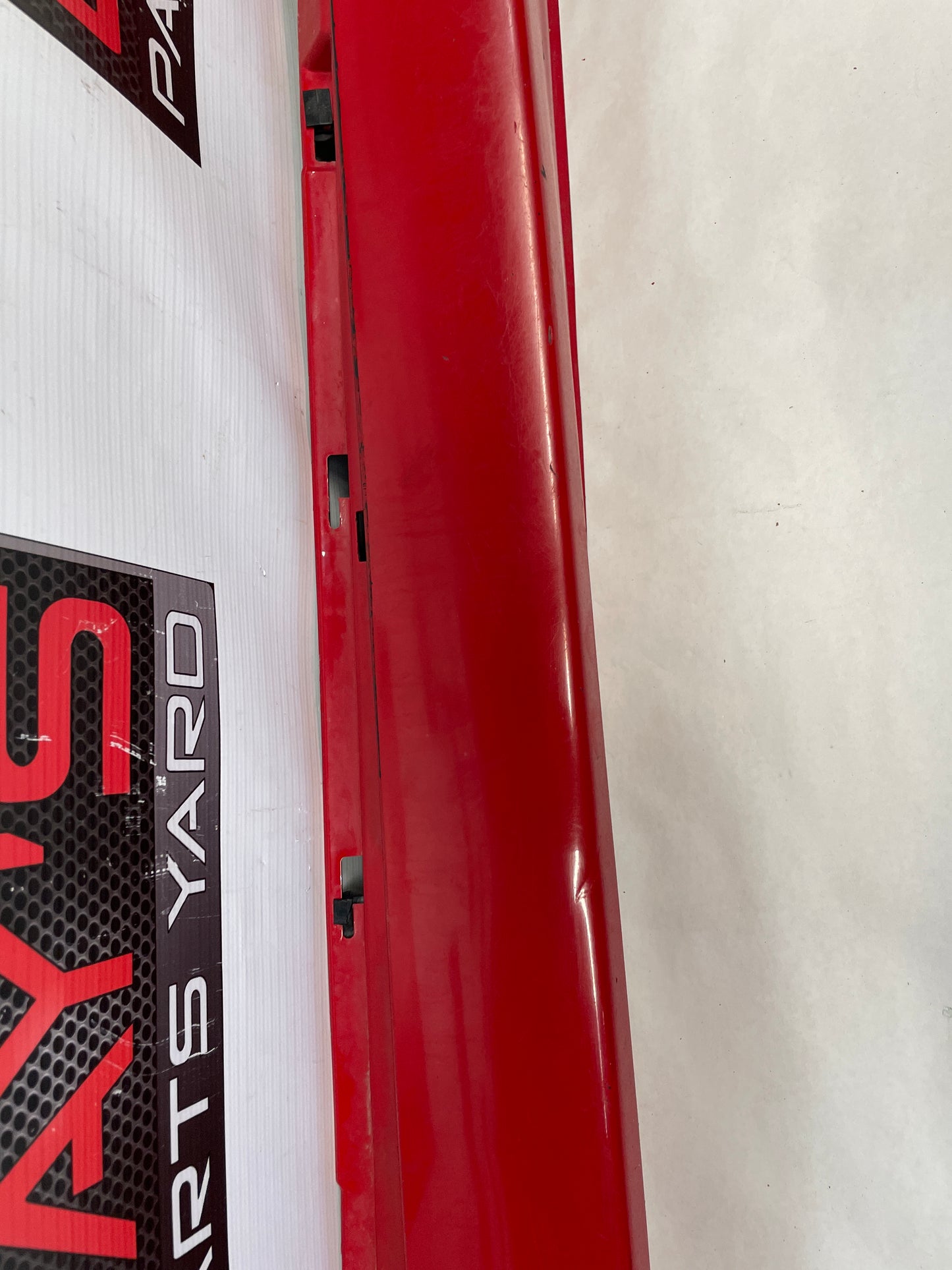 2009 Pontiac G8 LH Driver Rocker Molding Side Skirt Panel Trim Red OEM - Day's Parts Yard