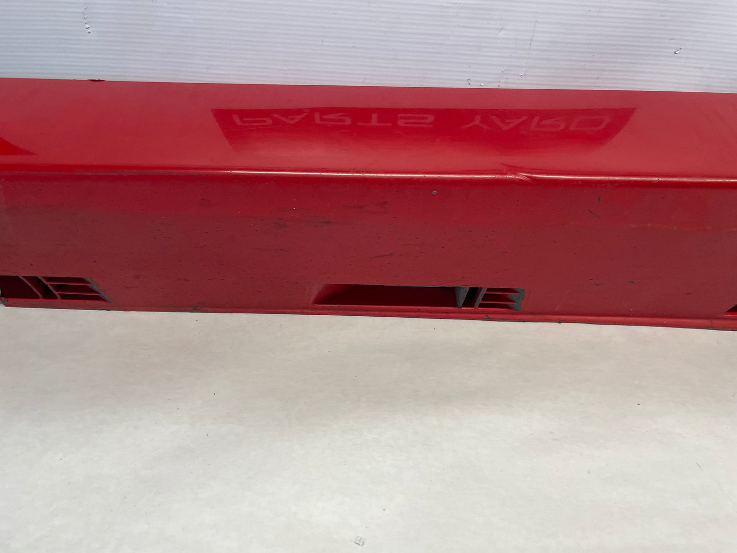2009 Pontiac G8 LH Driver Rocker Molding Side Skirt Panel Trim Red OEM - Day's Parts Yard
