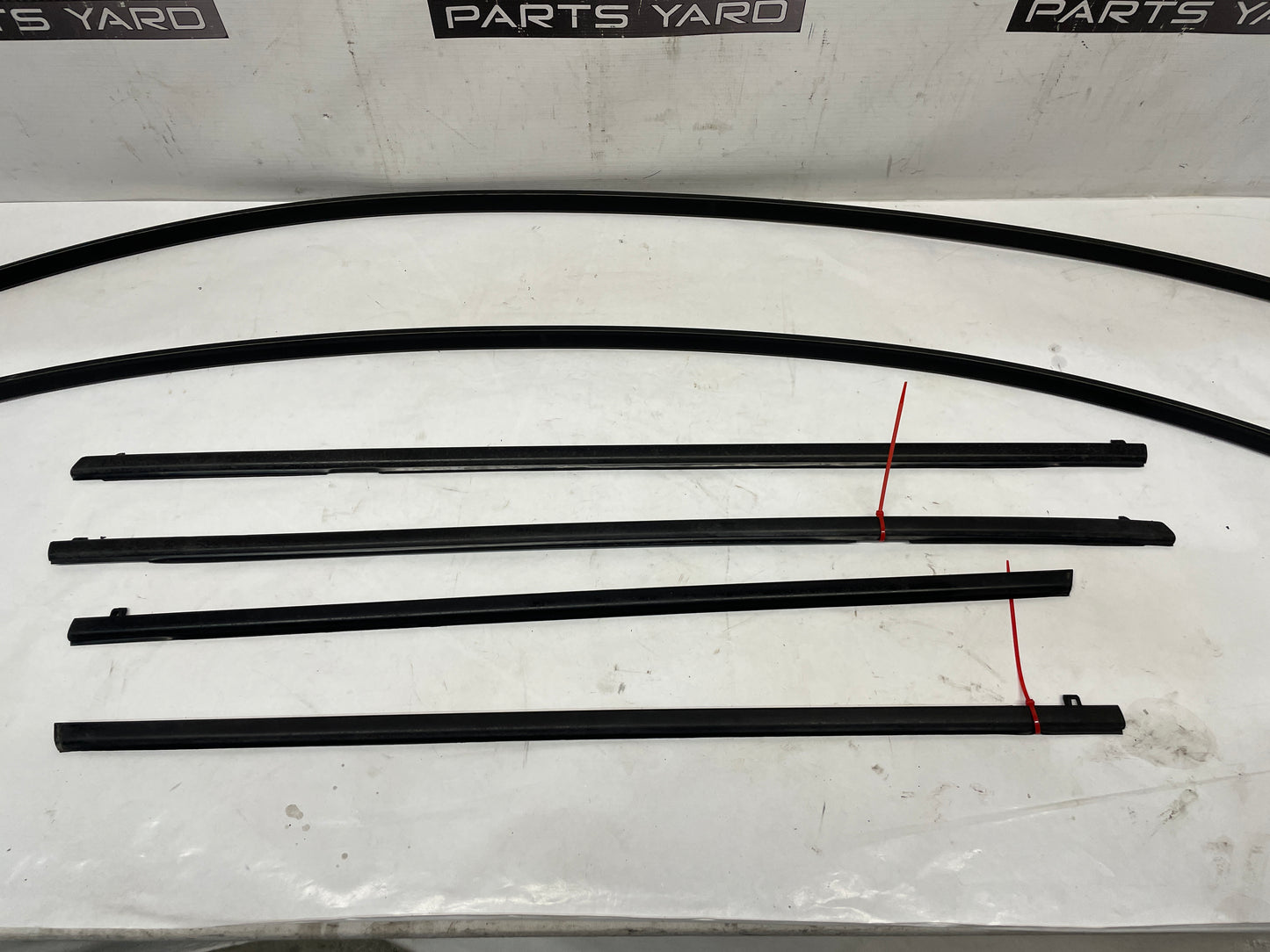 2016 Chevy SS Sedan Black Door Window Belt Molding Set w/ Gutter Drip Molding OEM - Day's Parts Yard