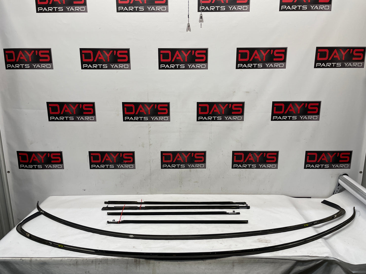 2016 Chevy SS Sedan Black Door Window Belt Molding Set w/ Gutter Drip Molding OEM - Day's Parts Yard