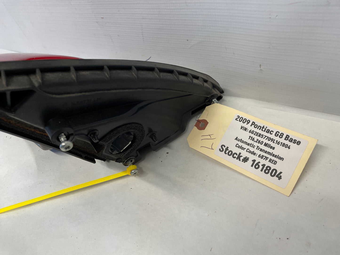 2009 Pontiac G8 LH Driver Exterior Side Door Mirror OEM - Day's Parts Yard