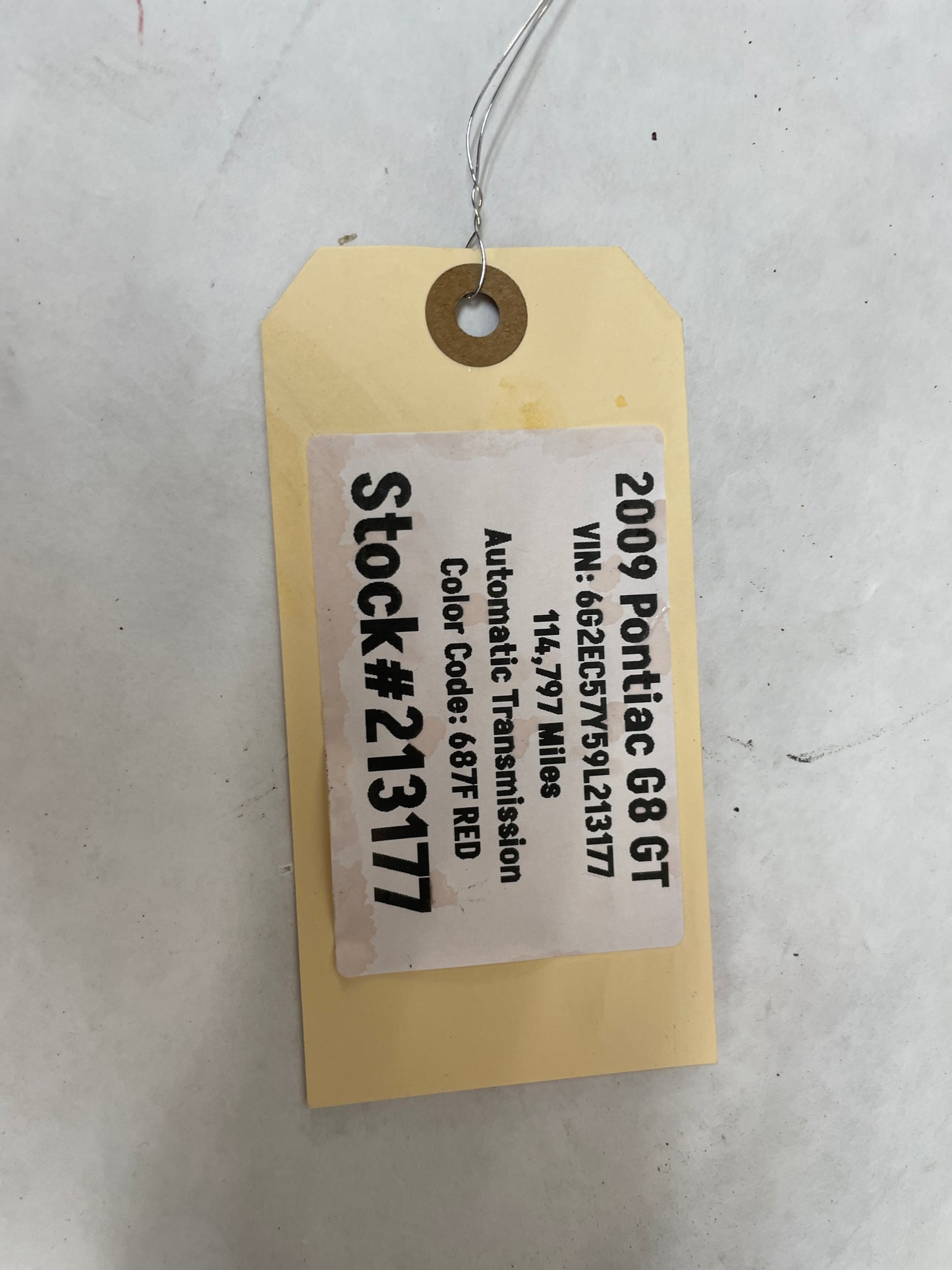 2009 Pontiac G8 GT Body Chassis Wire Wiring Harness OEM