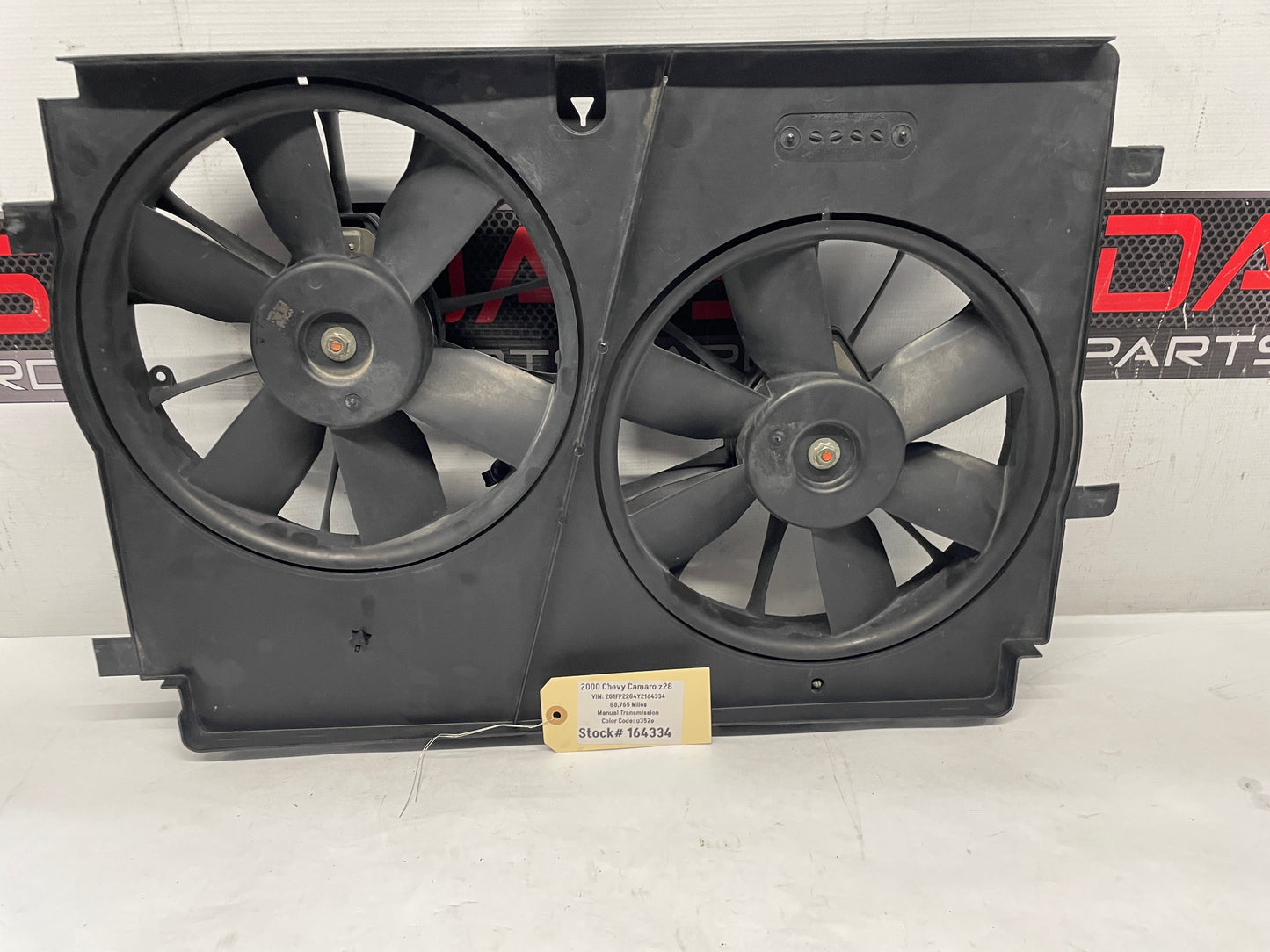 2000 Chevy Camaro Z28 Dual Radiator Cooling Fans Motors Assembly OEM - Day's Parts Yard