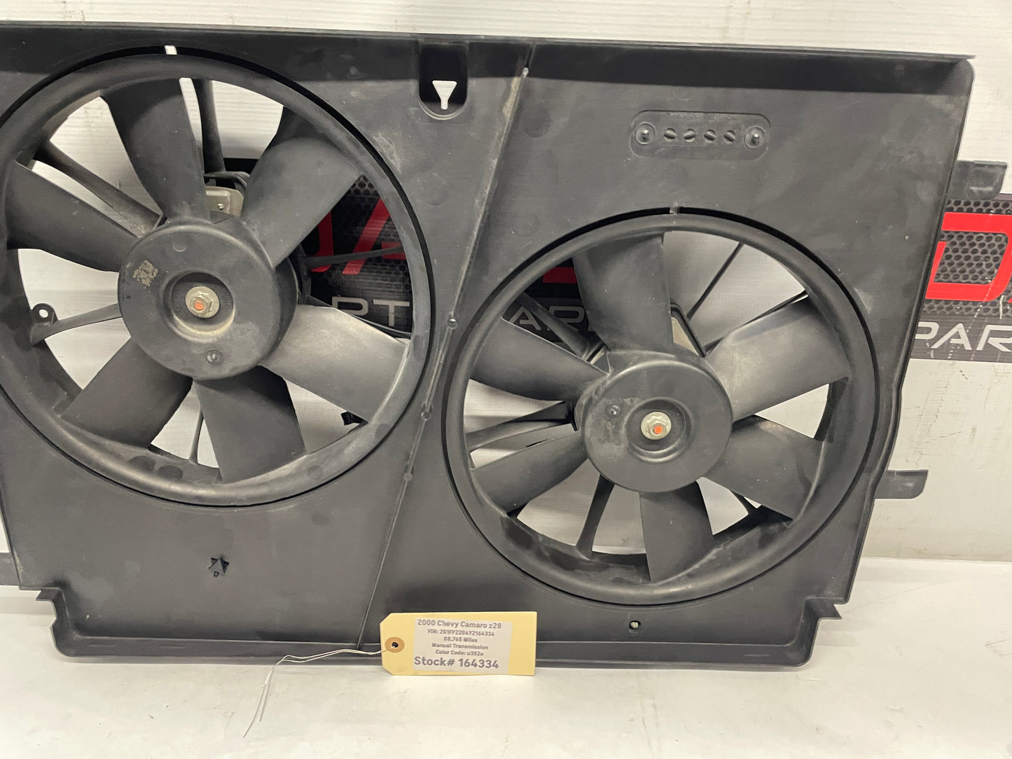 2000 Chevy Camaro Z28 Dual Radiator Cooling Fans Motors Assembly OEM - Day's Parts Yard