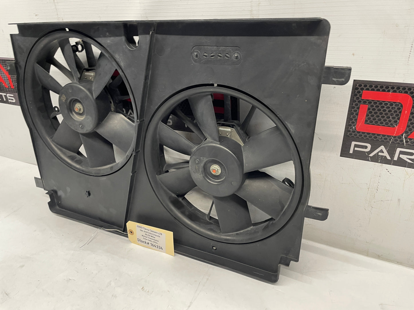 2000 Chevy Camaro Z28 Dual Radiator Cooling Fans Motors Assembly OEM - Day's Parts Yard