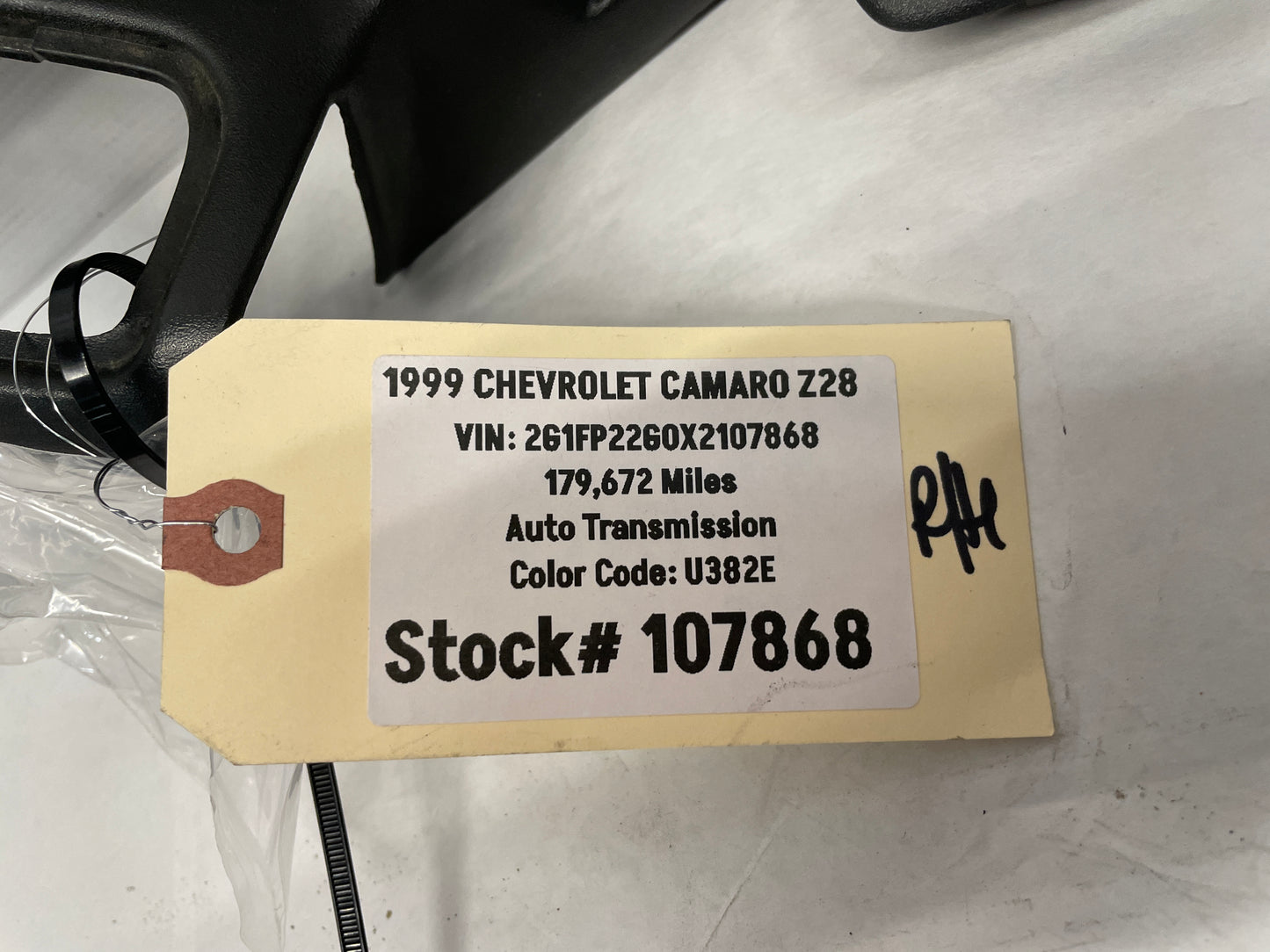 1999 Chevy Camaro Z28 RH Passenger Interior Door Handle Bezel Gray Grey OEM - Day's Parts Yard
