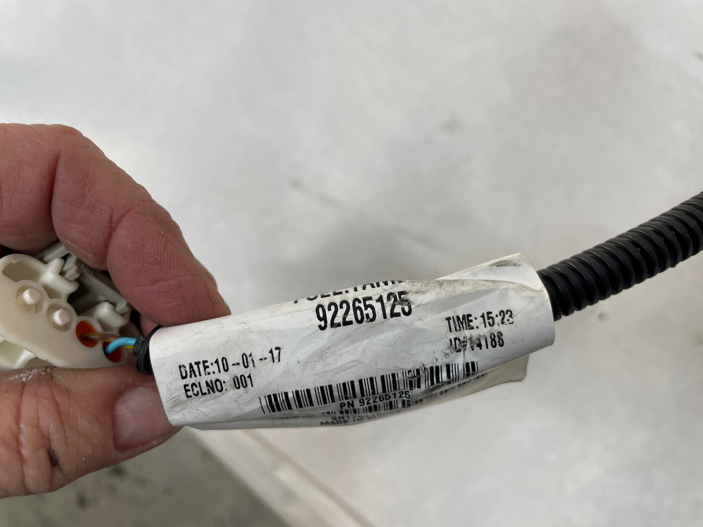 2017 Chevy SS Sedan Fuel Gas Tank Pump Wire Wiring Harness OEM - Day's Parts Yard