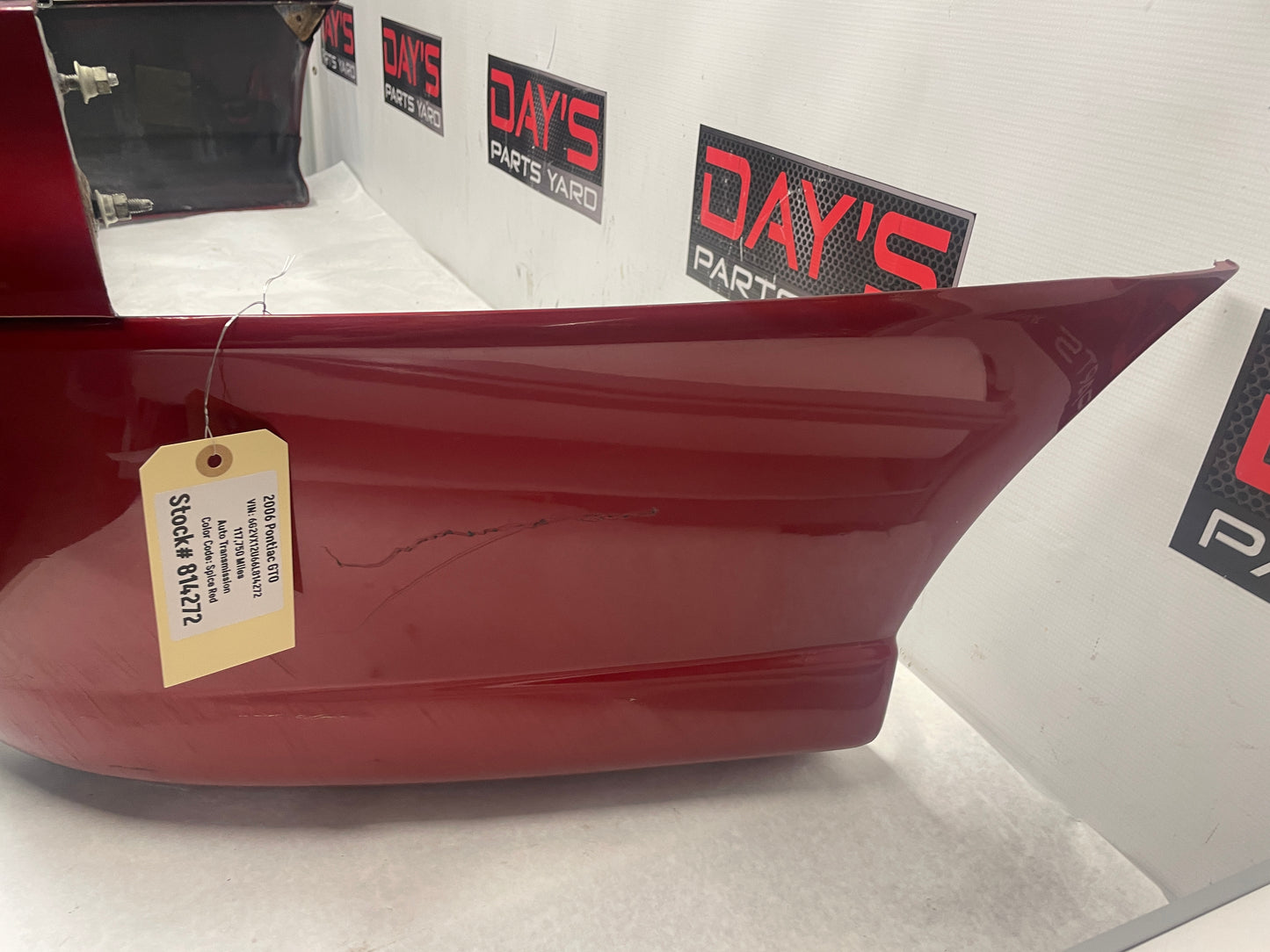 2006 Pontiac GTO Rear Bumper Cover w/ Valance OEM - Day's Parts Yard