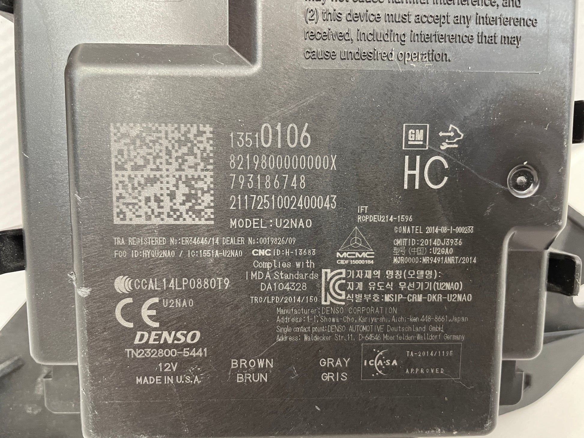 2018 Cadillac CTS-V Keyless Entry w/ Bracket Module OEM - Day's Parts Yard