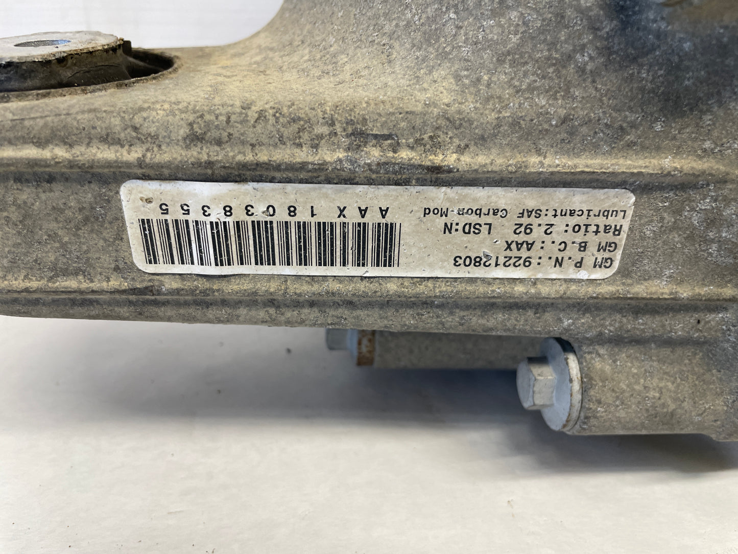 2009 Pontiac G8 Base Rear End Rearend Differential 2.92 OEM - Day's Parts Yard