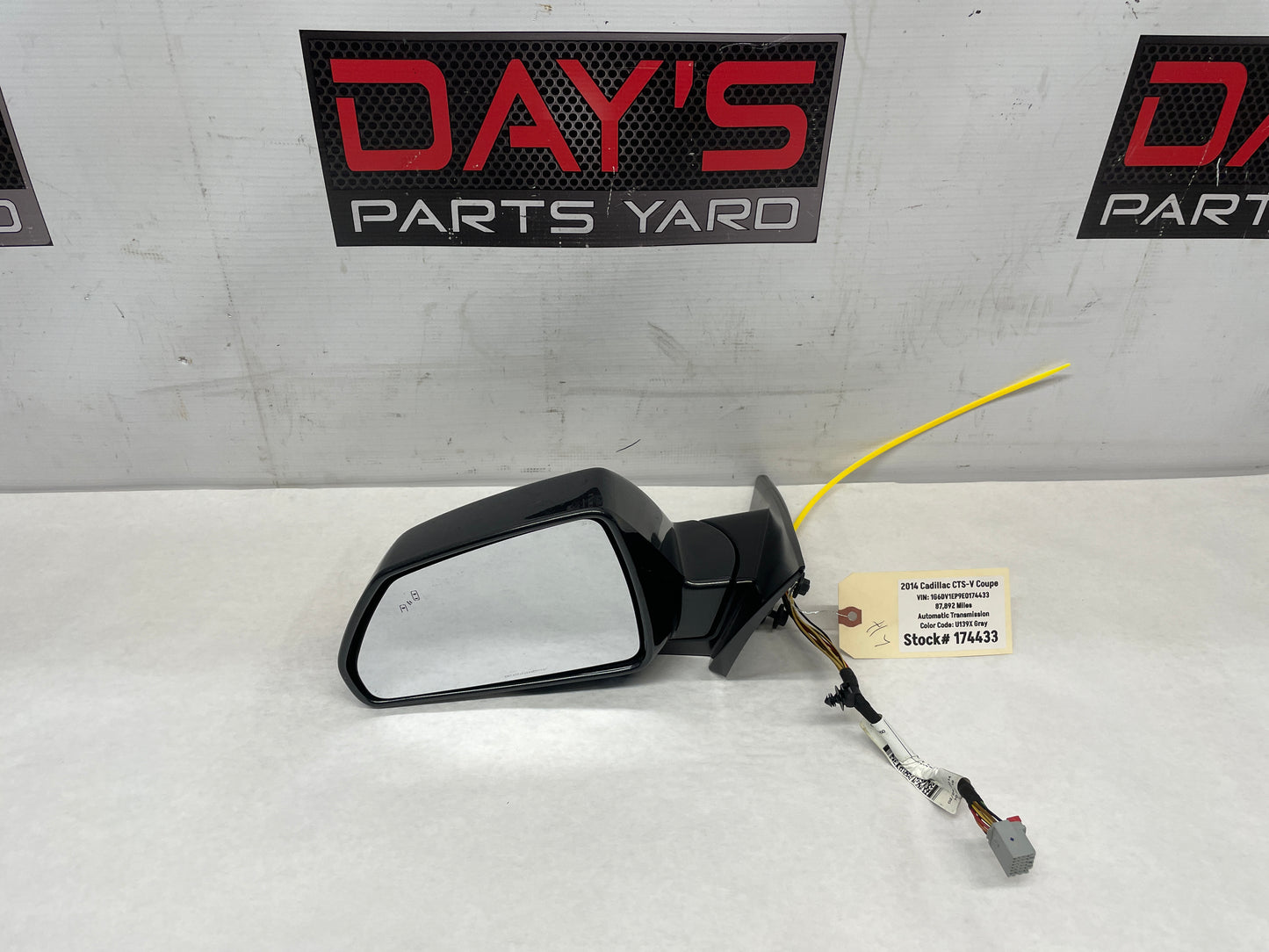 2014 Cadillac CTS-V Coupe LH Driver Door Mirror OEM - Day's Parts Yard