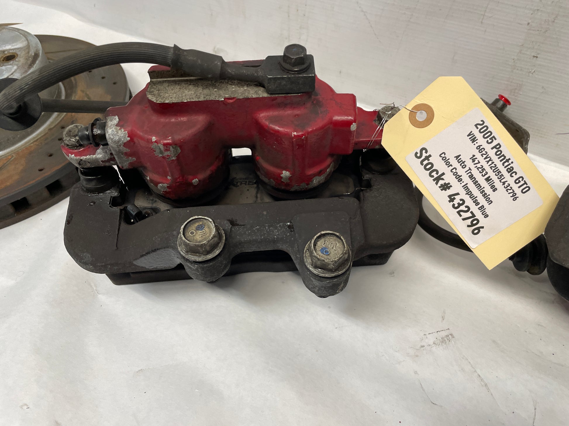 2005 Pontiac GTO PBR Brake Calipers and Rotors OEM - Day's Parts Yard