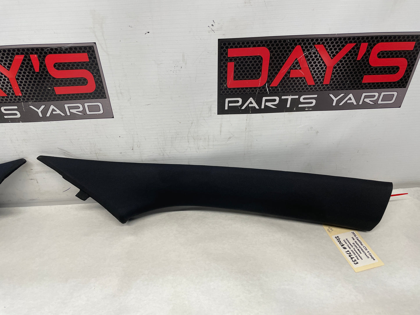 2014 Cadillac CTS-V Coupe RH & LH Interior A Pillar Trim Molding OEM - Day's Parts Yard