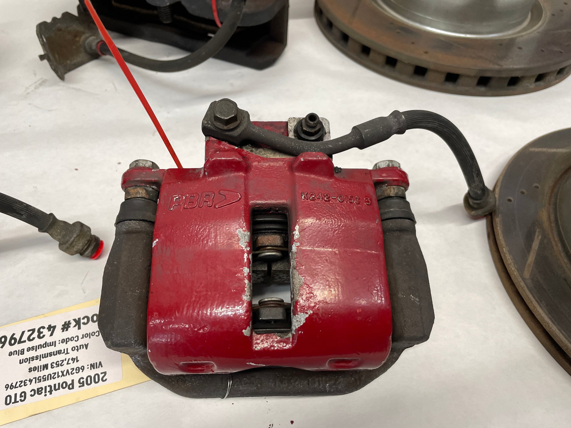 2005 Pontiac GTO PBR Brake Calipers and Rotors OEM - Day's Parts Yard