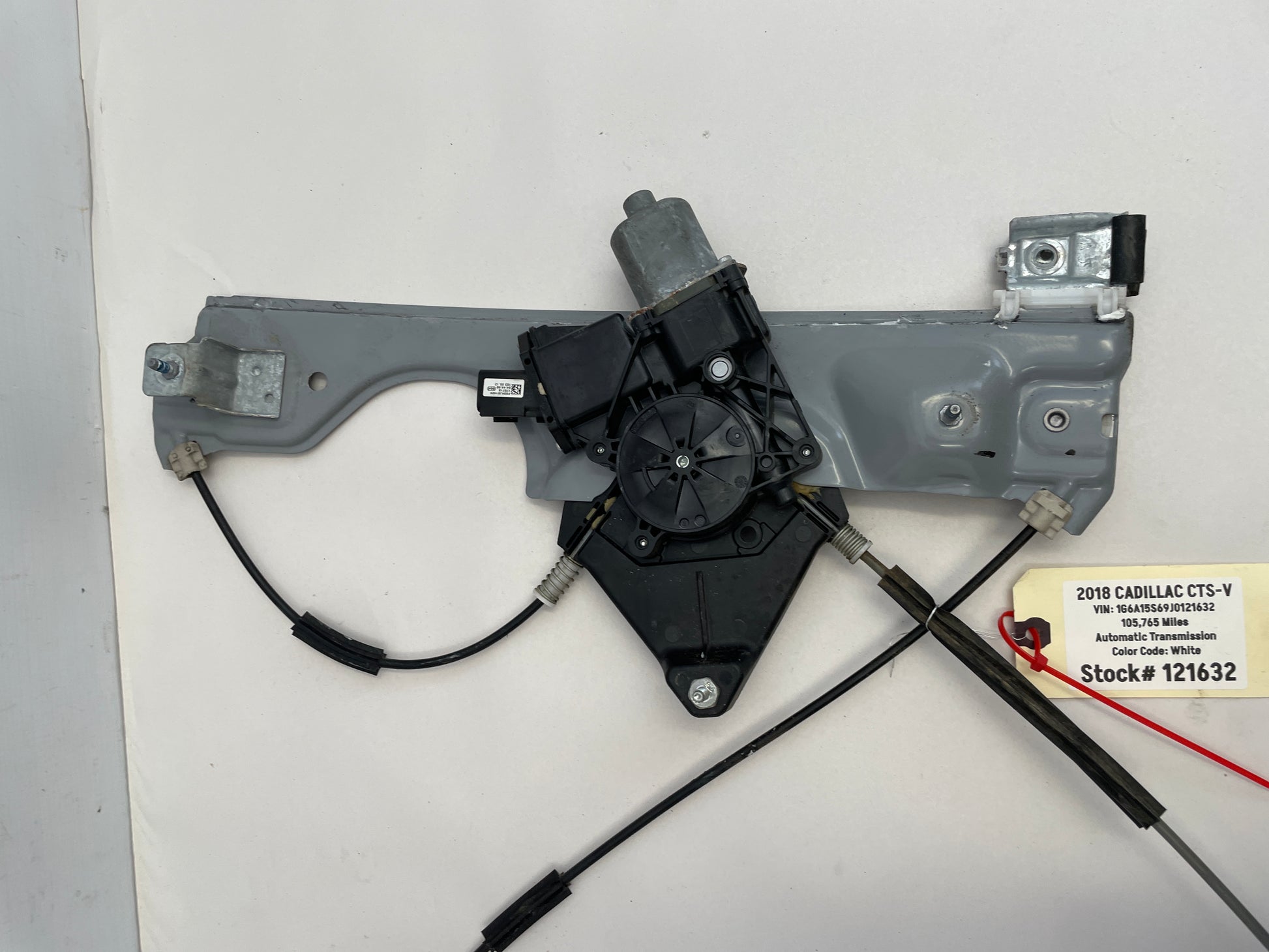 2018 Cadillac CTS-V Front RH Passenger Window Regulator Motor OEM - Day's Parts Yard