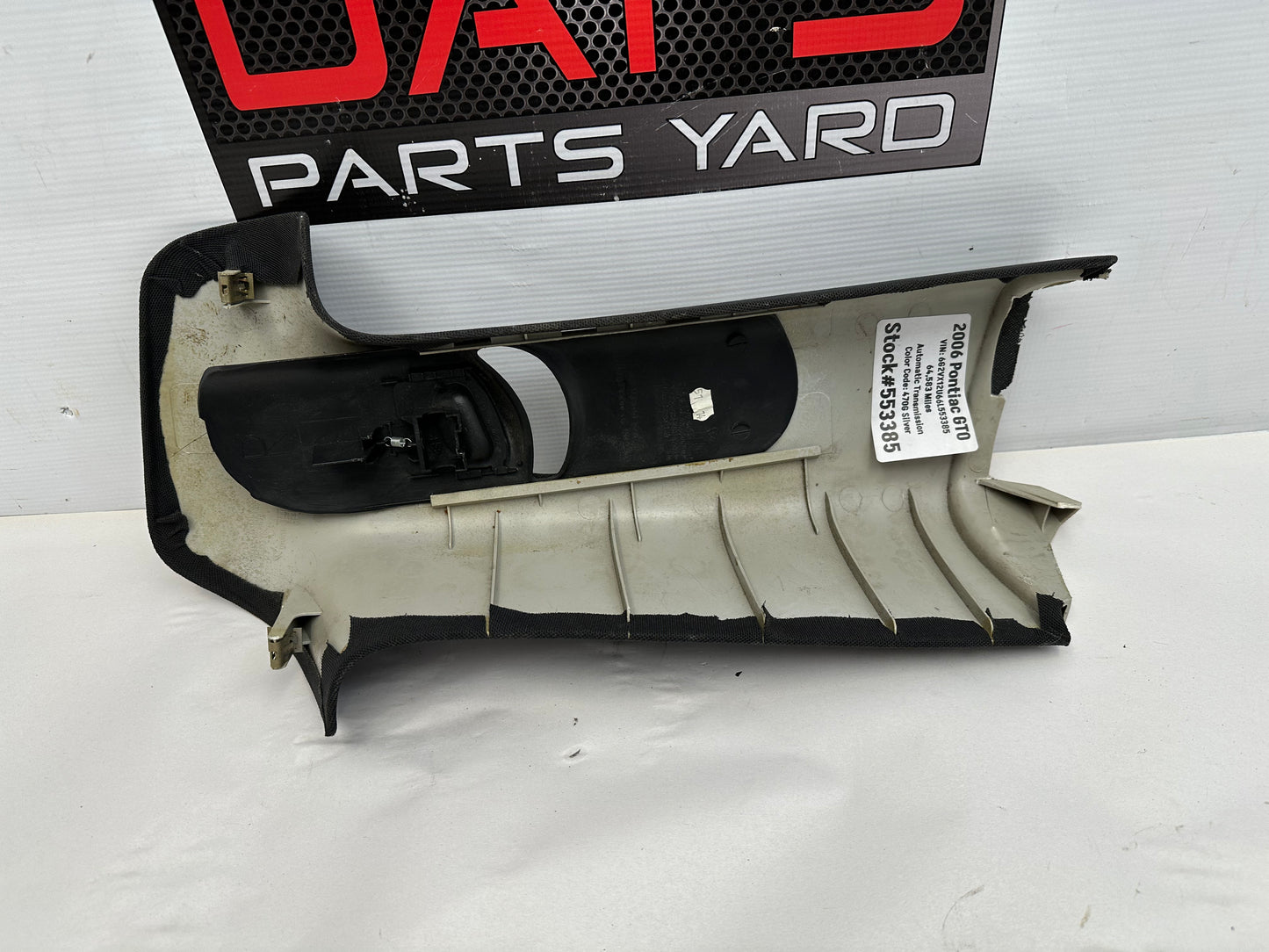 2006 Pontiac GTO RH Interior B Pillar Seat Belt Trim OEM - Day's Parts Yard